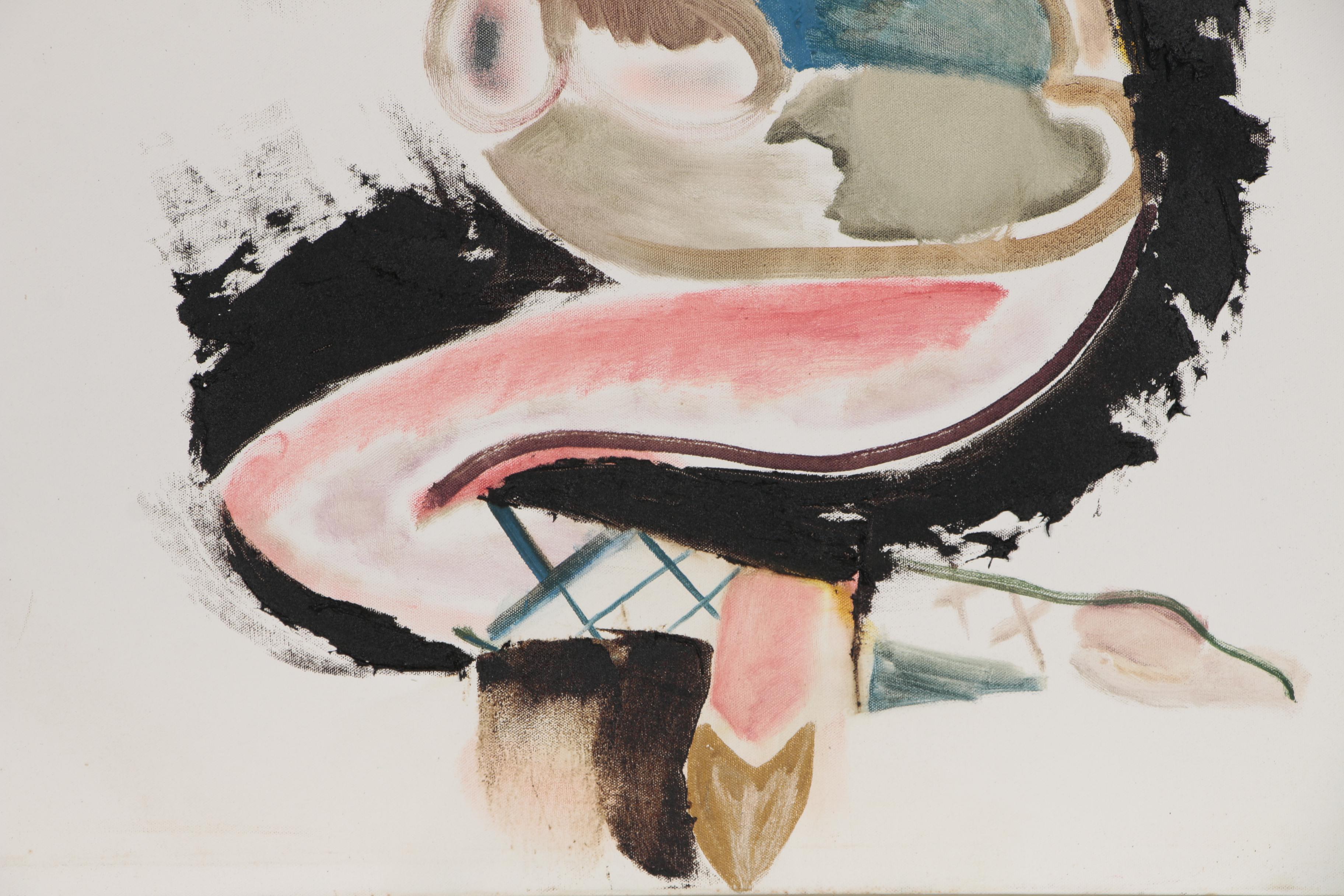 Philip the Transplant Monumental Mixed Media Painting with Tar "Cubist Dancer"