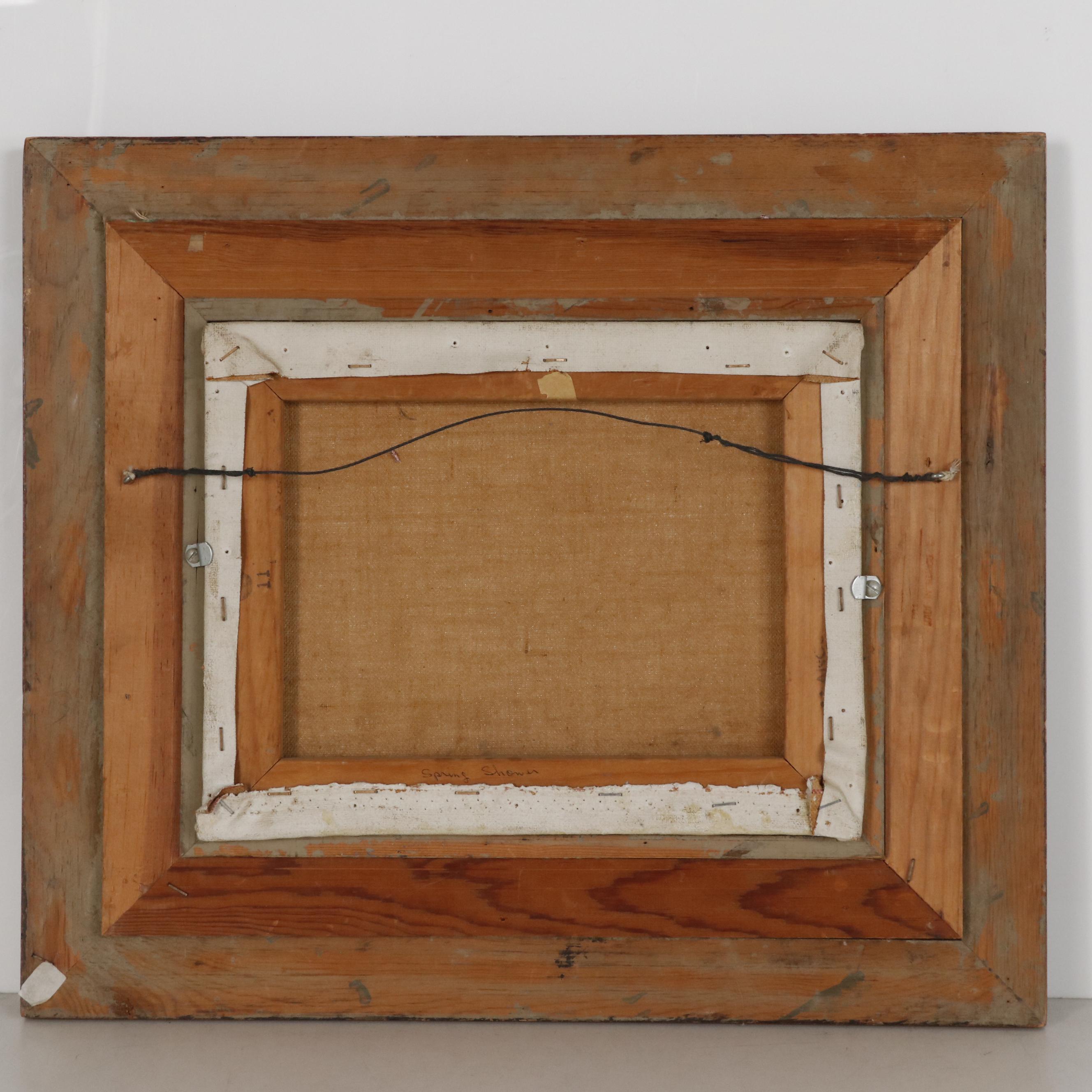 A. Kelly Pruitt Pastoral Landscape Oil Painting "Spring Shower"