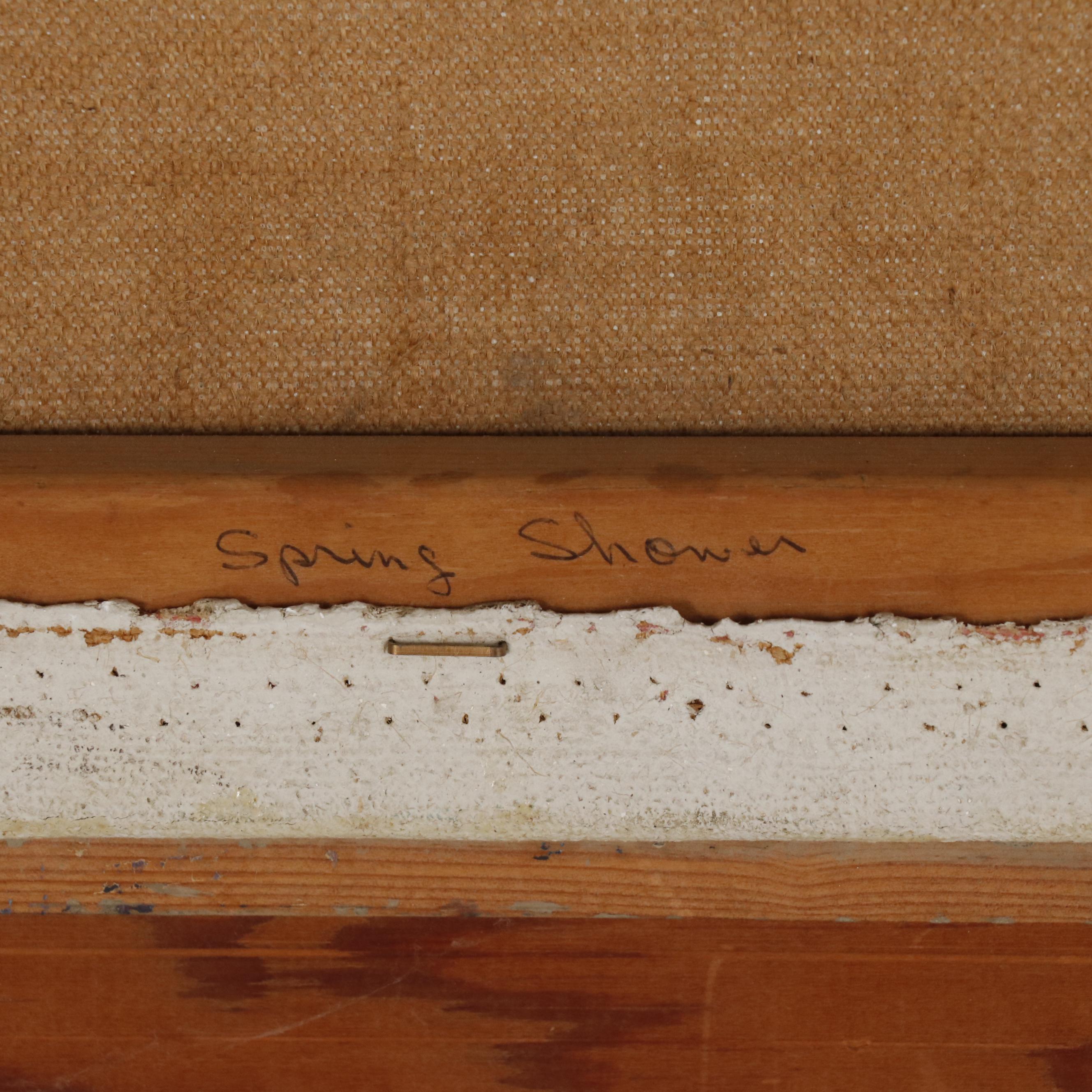 A. Kelly Pruitt Pastoral Landscape Oil Painting "Spring Shower"