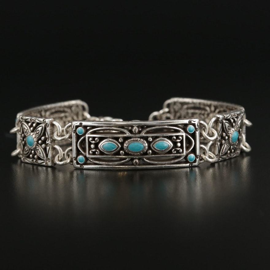 Brighton Blue Resin Panel Bracelet