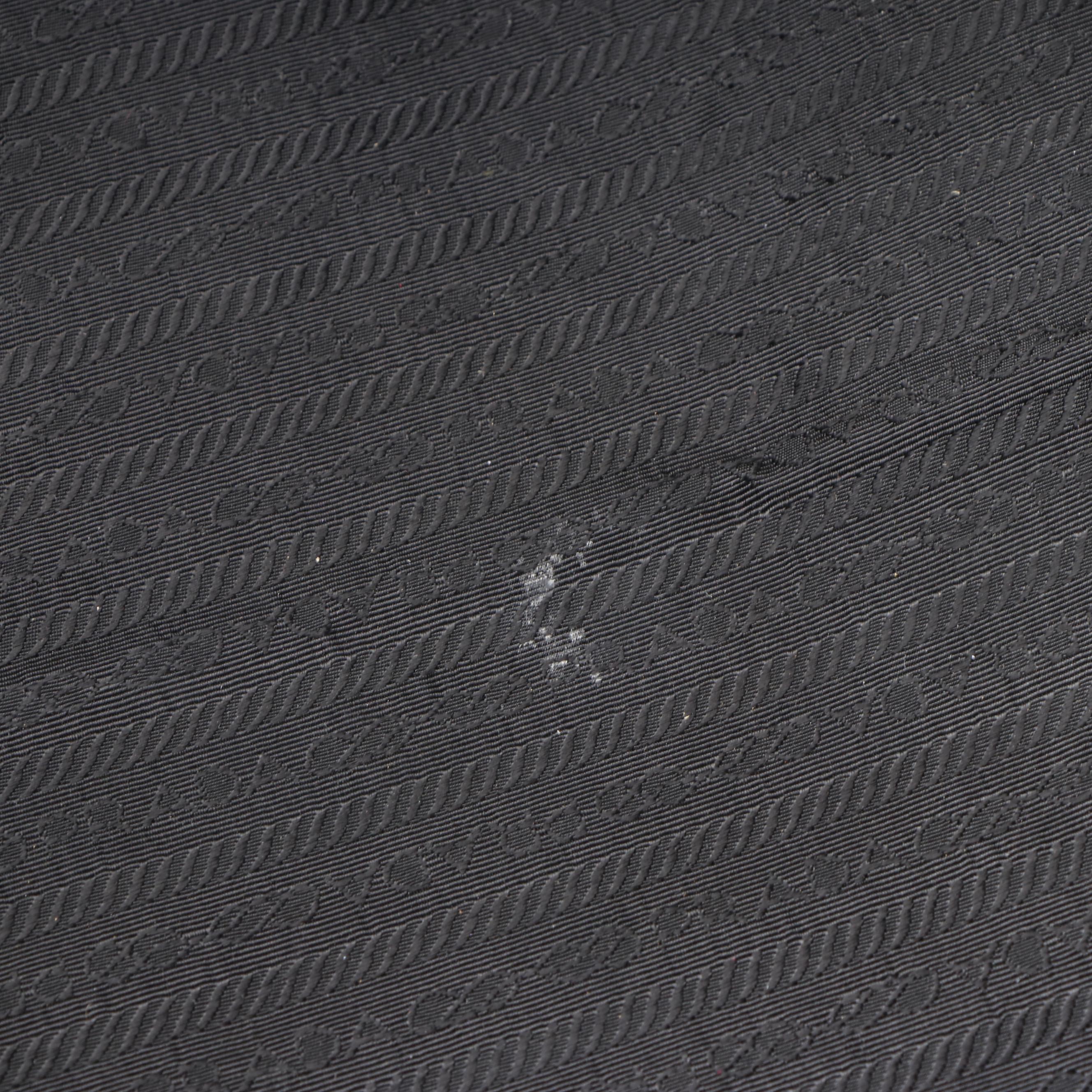 Prada Deep Navy Blue Textured Leather Carry-On