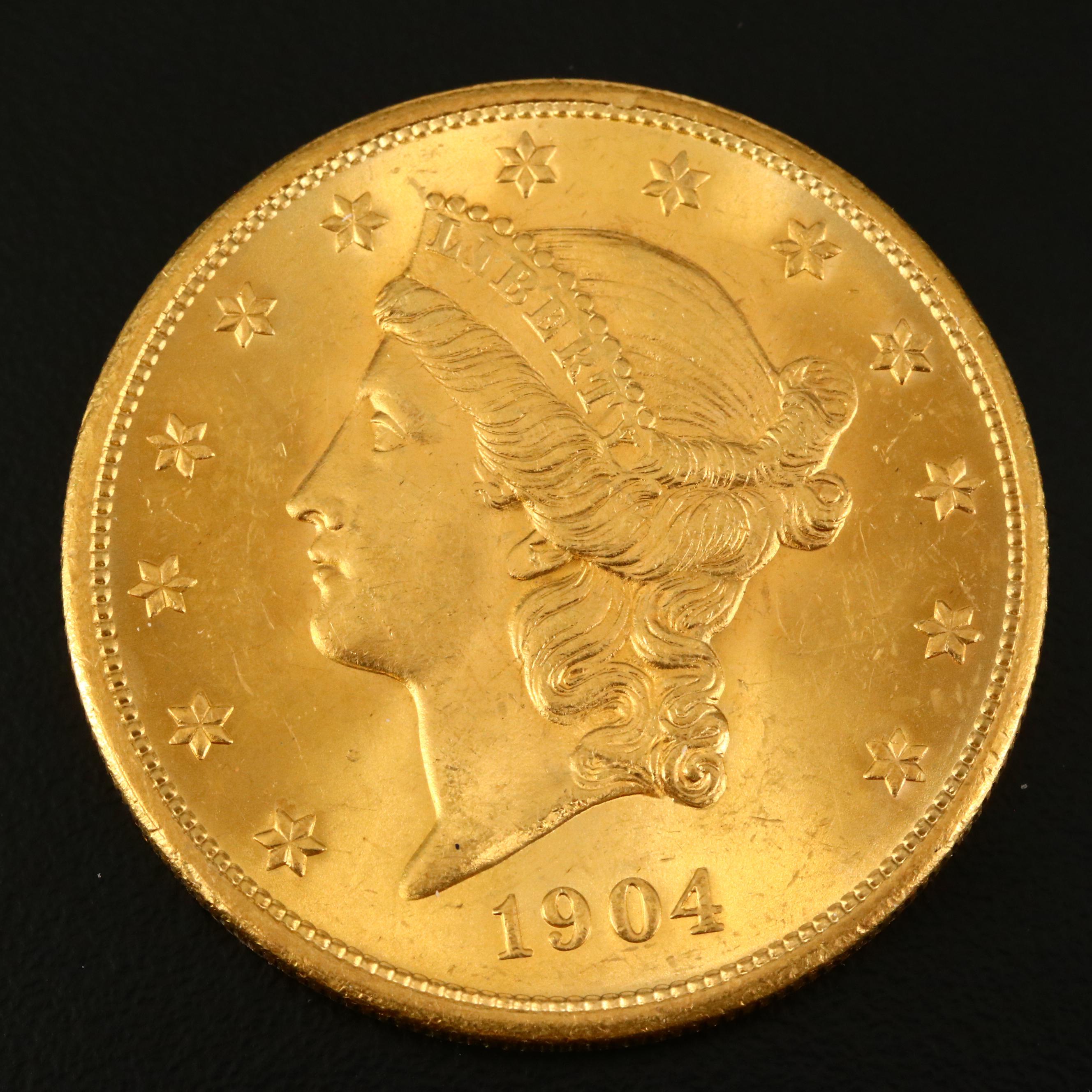 1904 Liberty Head $20 Gold Coin