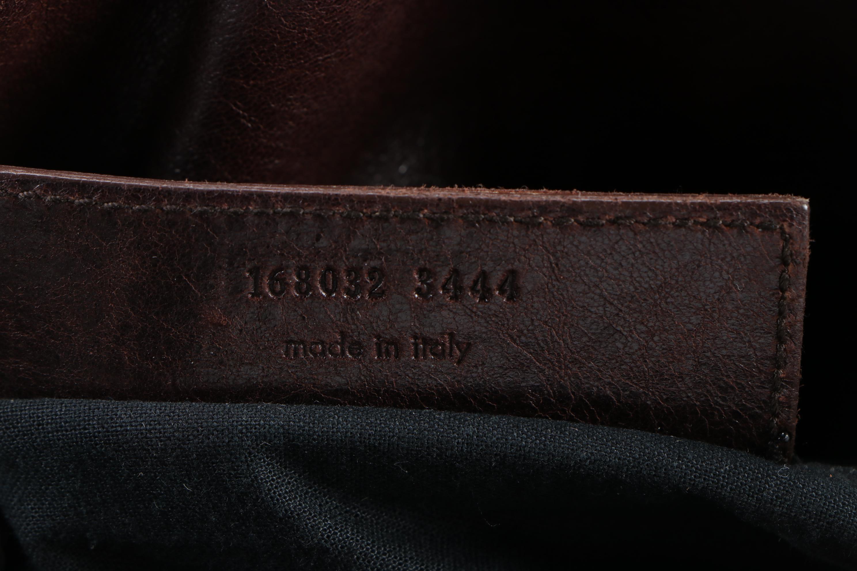 Balenciaga Padded Brown Leather Tote with Whipstitch Handles