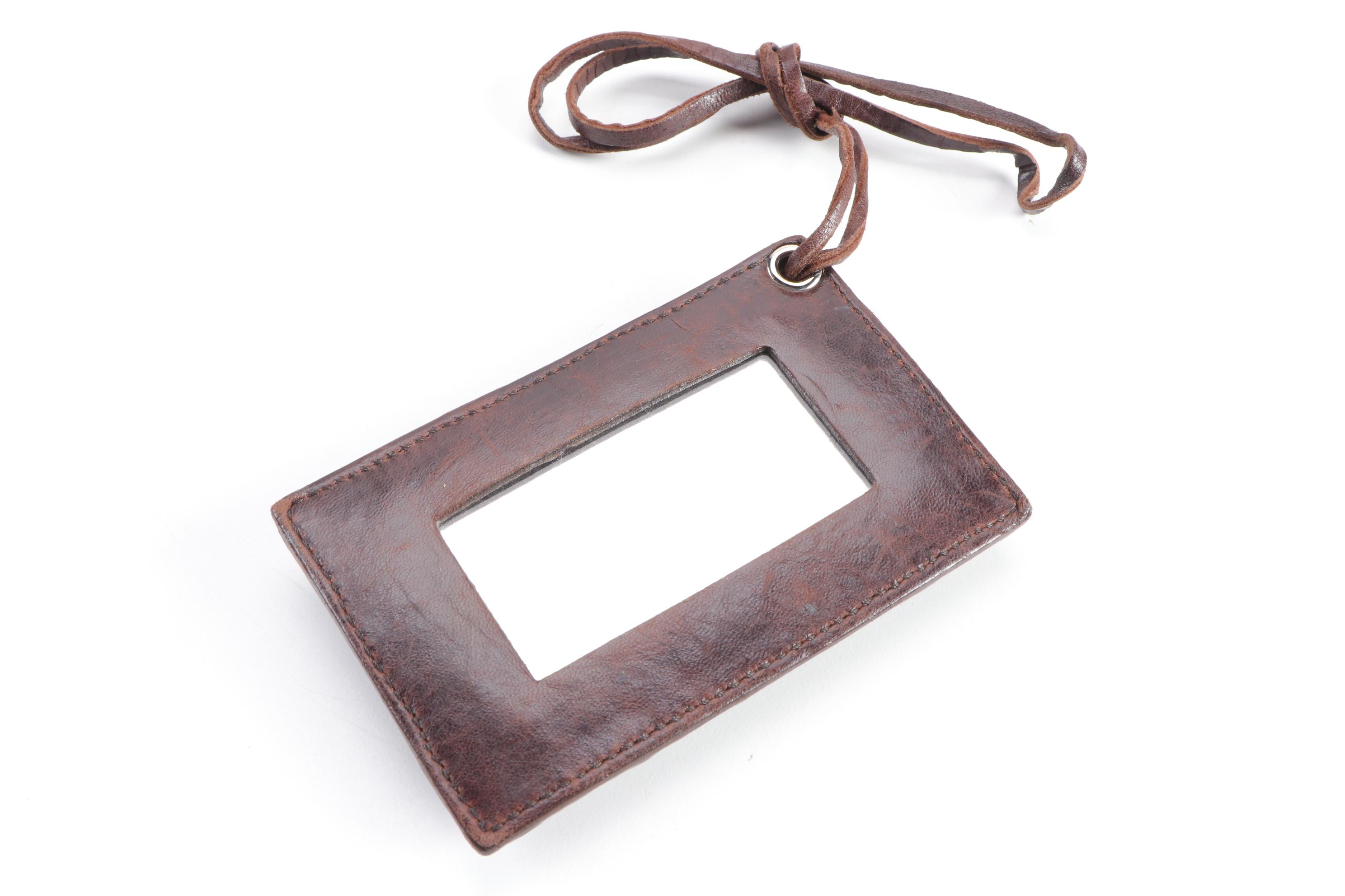 Balenciaga Padded Brown Leather Tote with Whipstitch Handles