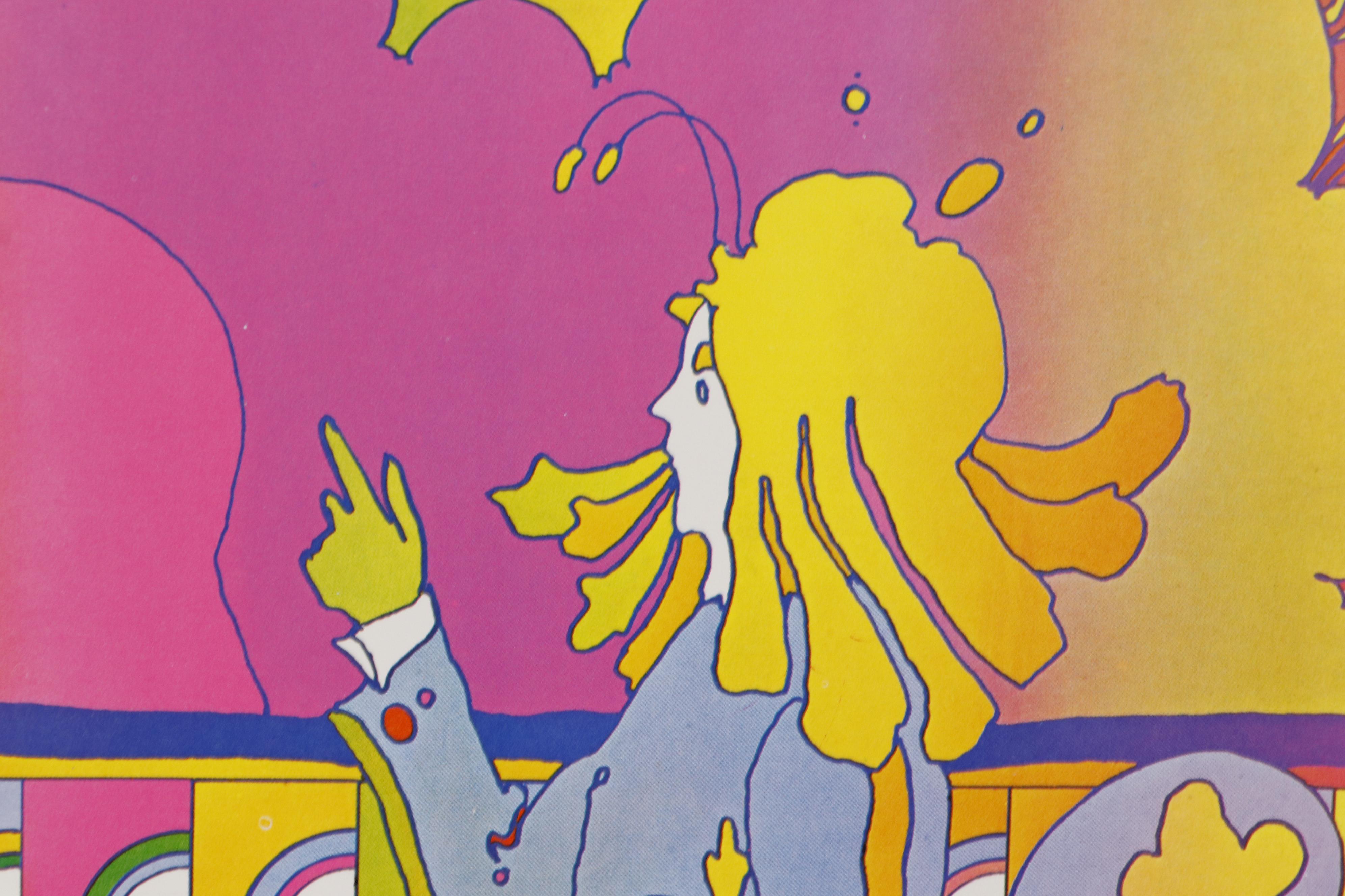Offset Lithograph after Peter Max "Moon Landing (Man Must Moon)"