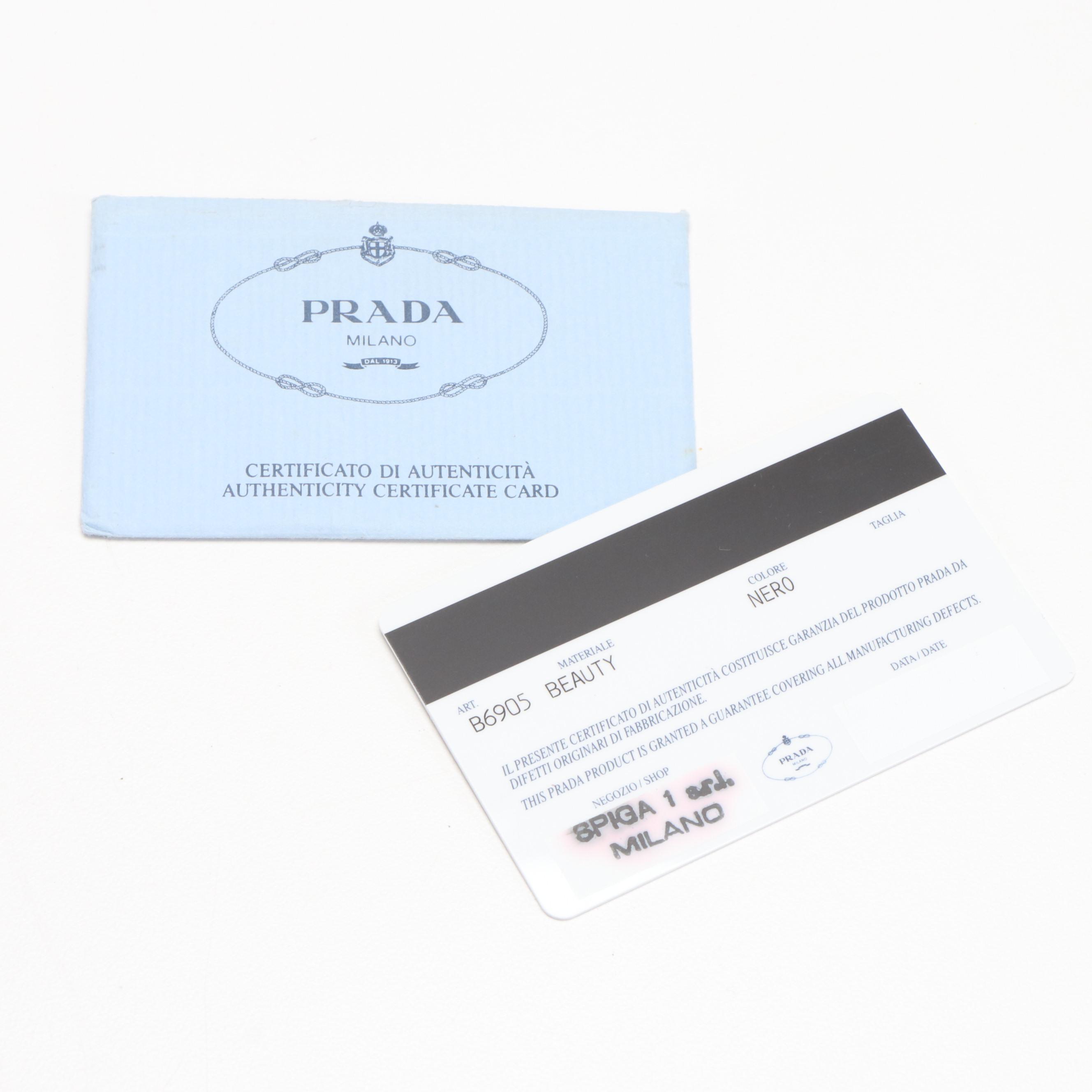 Prada Black Tessuto Nylon Top Handle Toiletry Bag