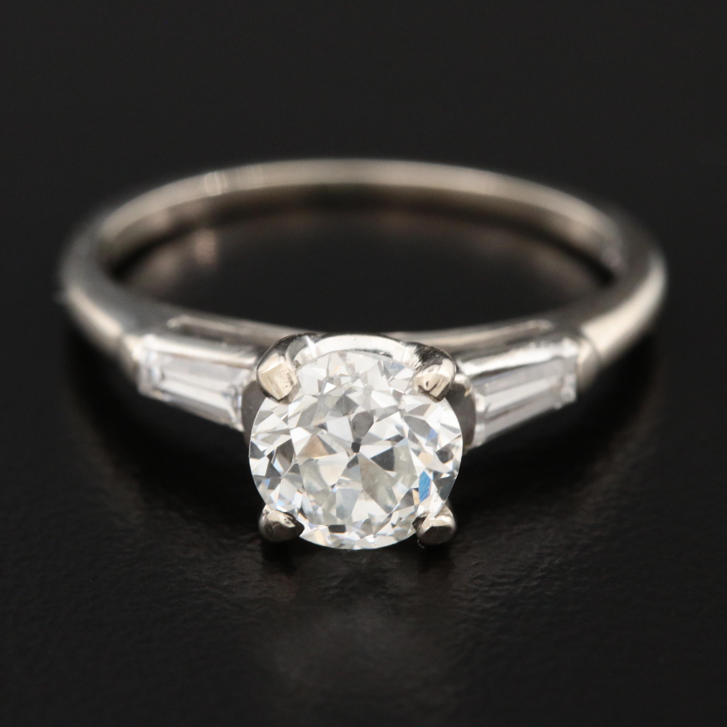 Vintage 14K 1.23 CTW Diamond Ring