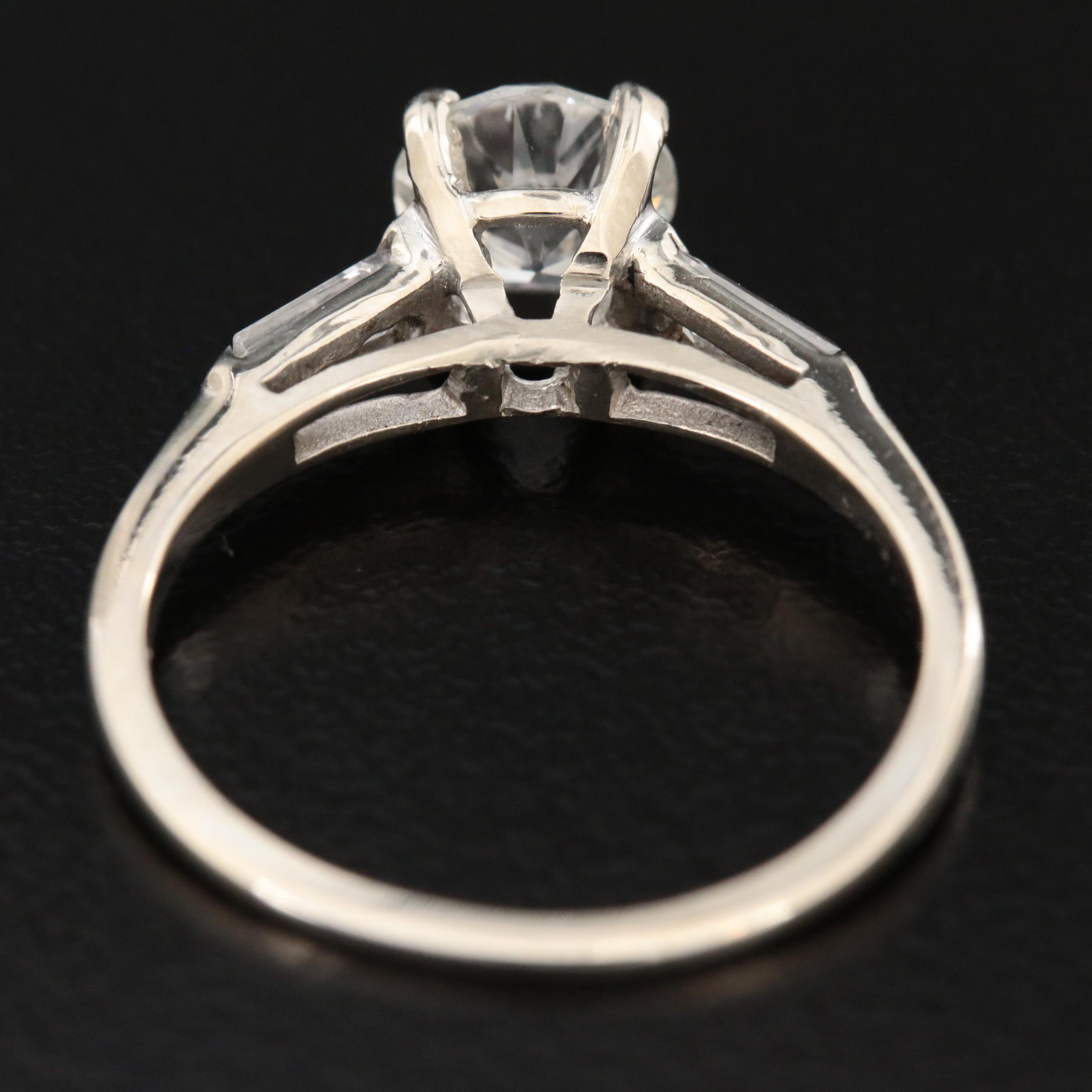 Vintage 14K 1.23 CTW Diamond Ring