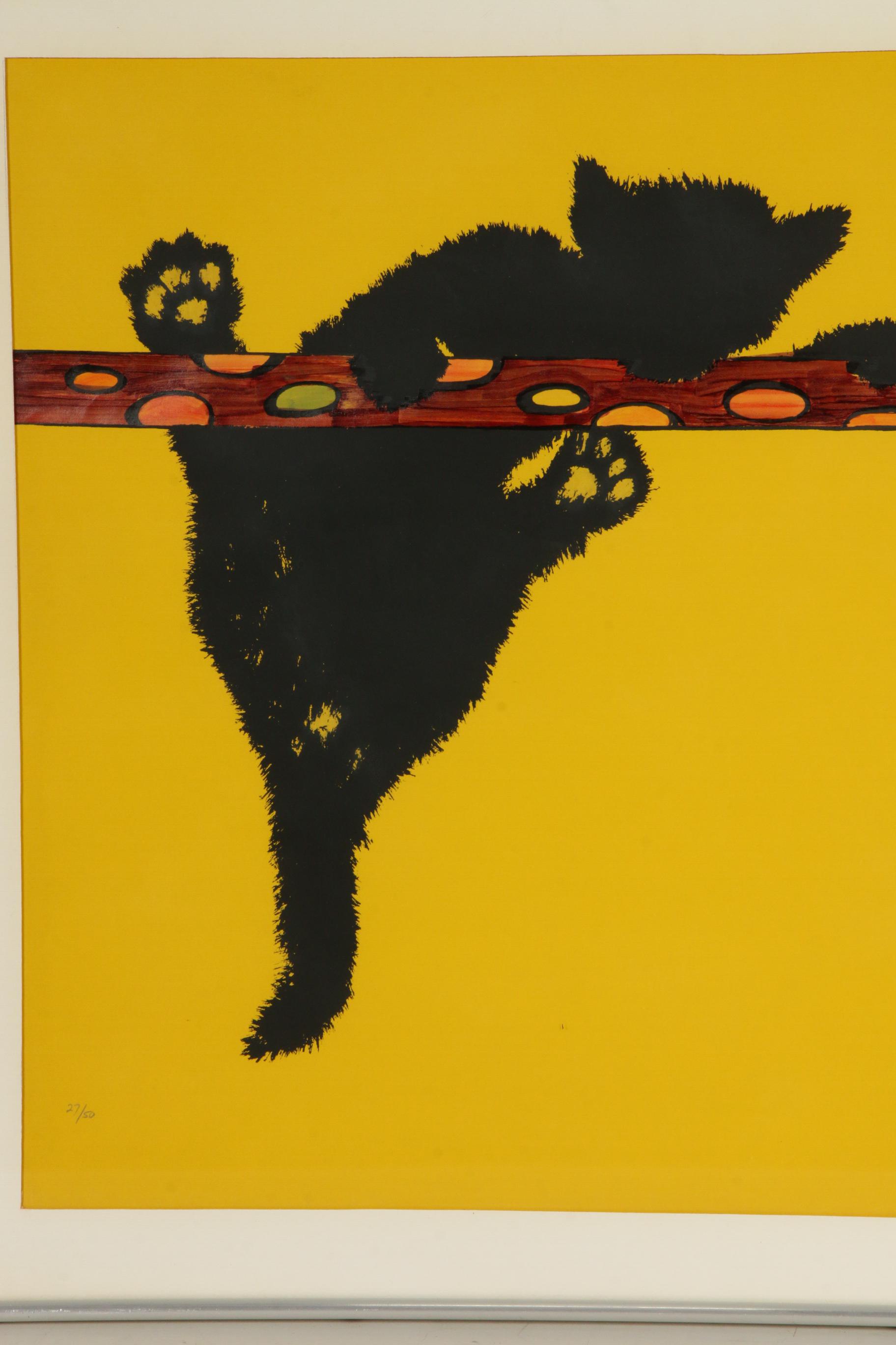 Marion Thompson Gatrell Hand-Colored Serigraph, Mid to Late 20th Century