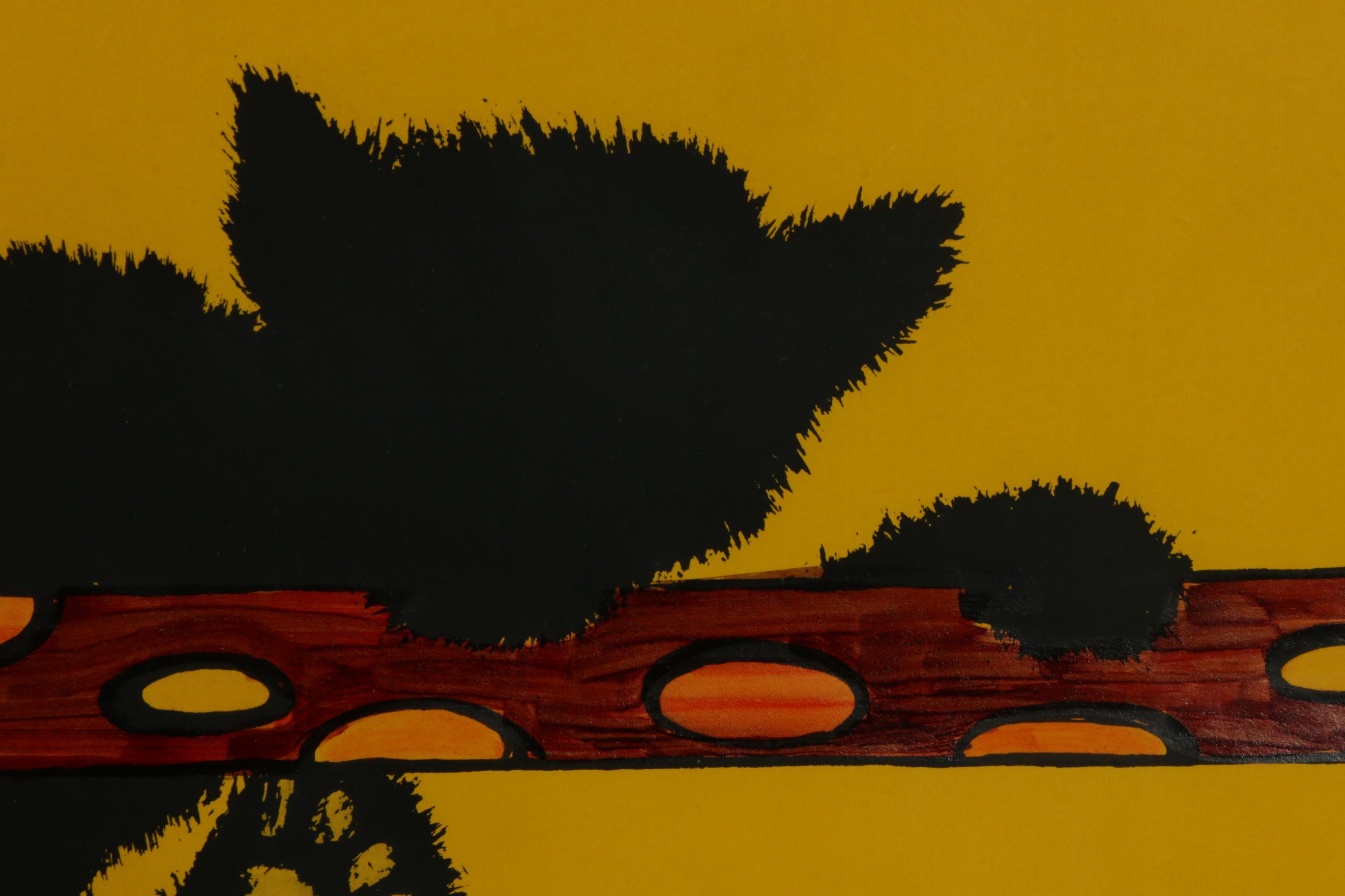 Marion Thompson Gatrell Hand-Colored Serigraph, Mid to Late 20th Century