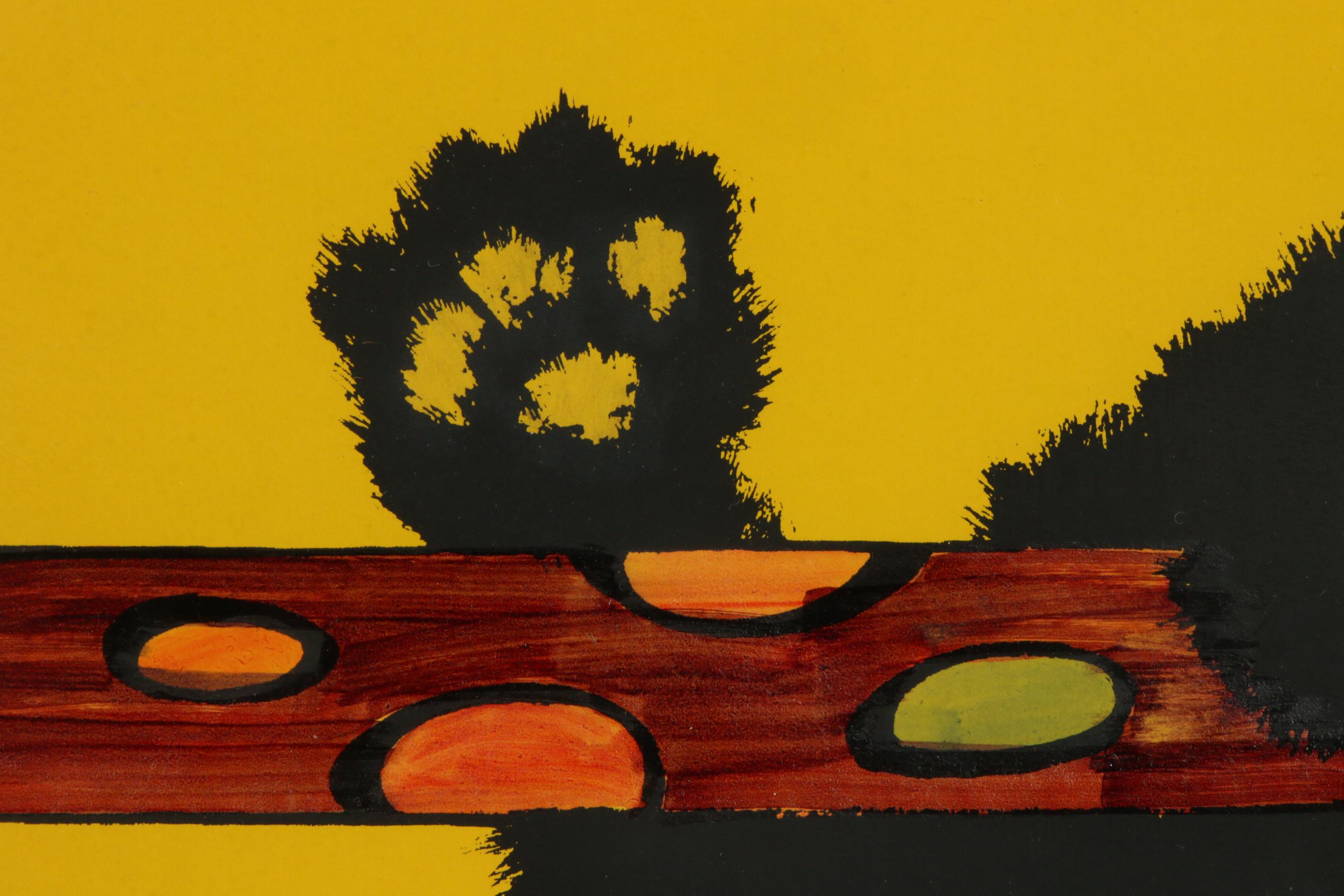 Marion Thompson Gatrell Hand-Colored Serigraph, Mid to Late 20th Century