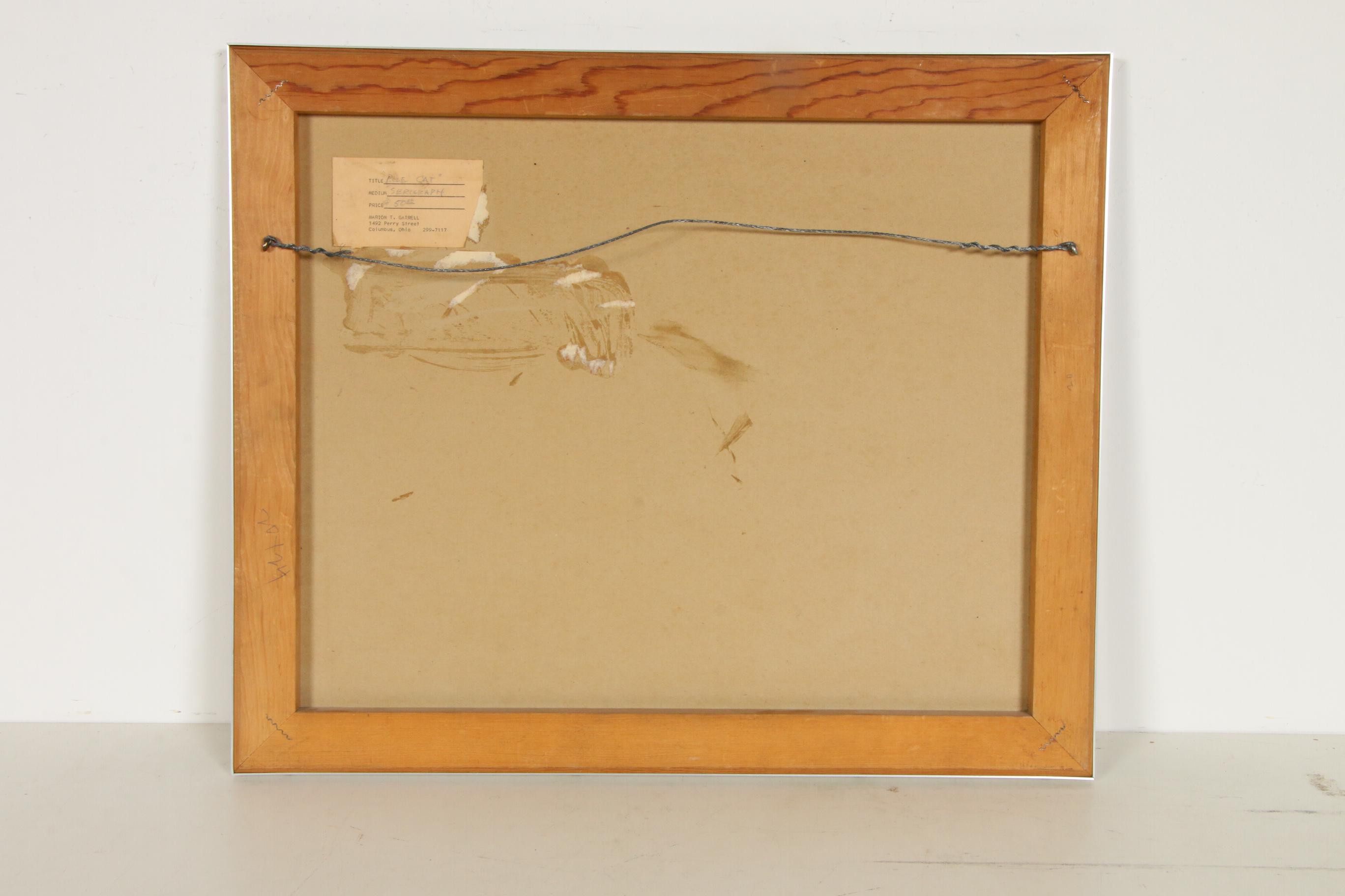 Marion Thompson Gatrell Hand-Colored Serigraph, Mid to Late 20th Century