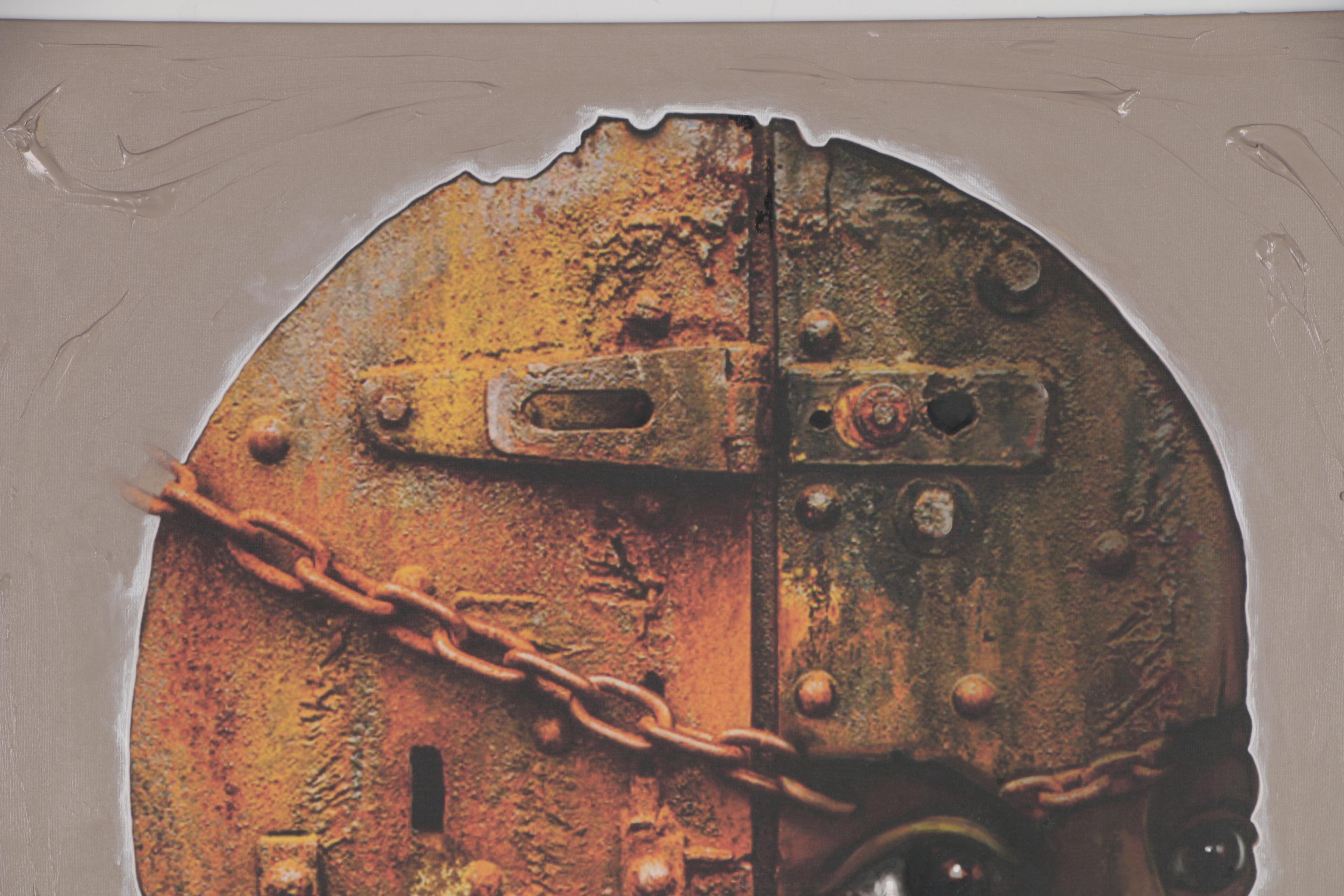 Abiola Idowu Mixed Media Painting "Vision"