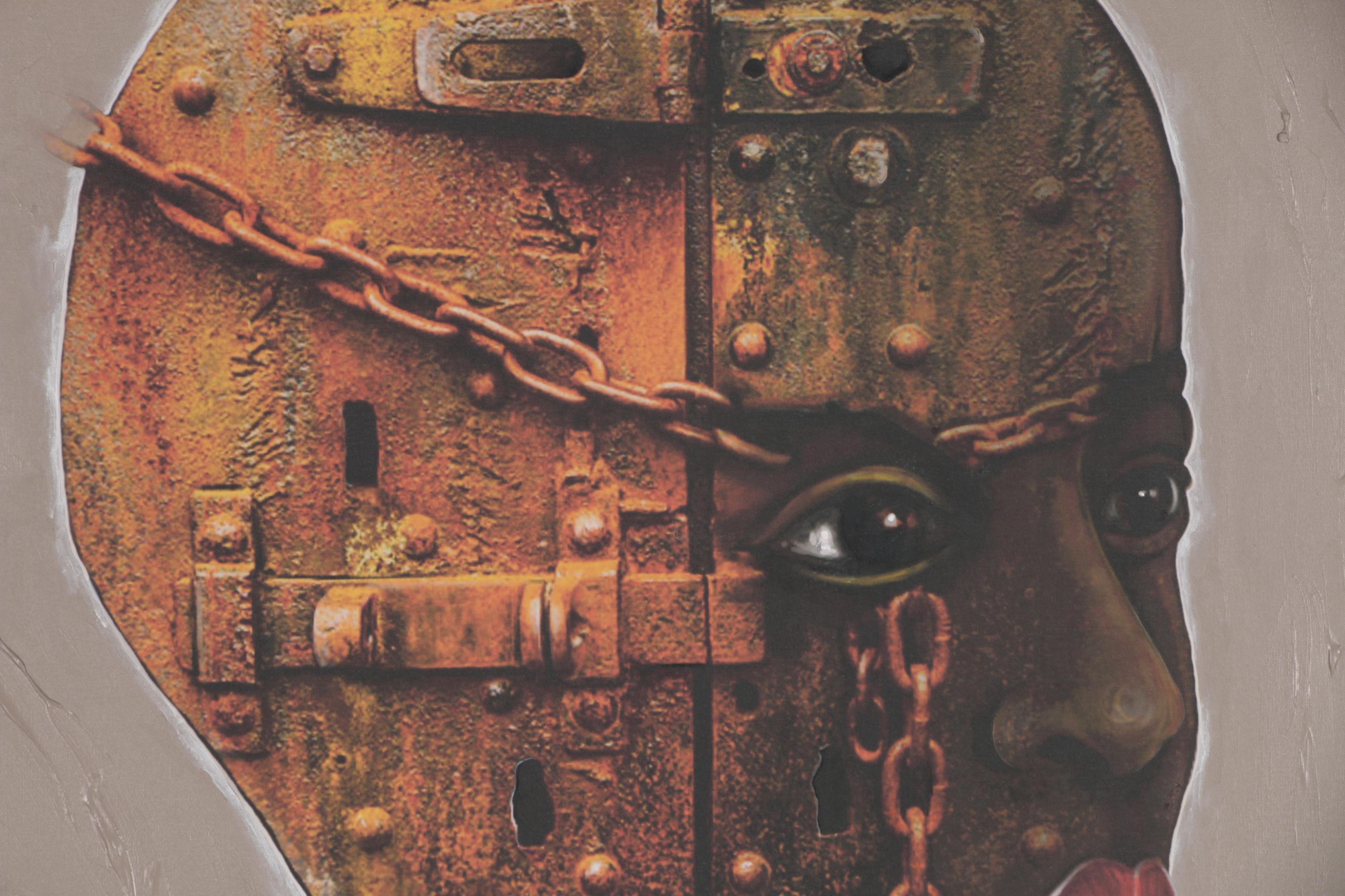 Abiola Idowu Mixed Media Painting "Vision"