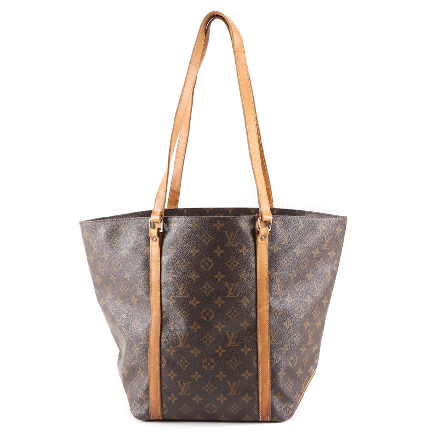 Louis Vuitton Sac Tote in Monogram Canvas and Leather