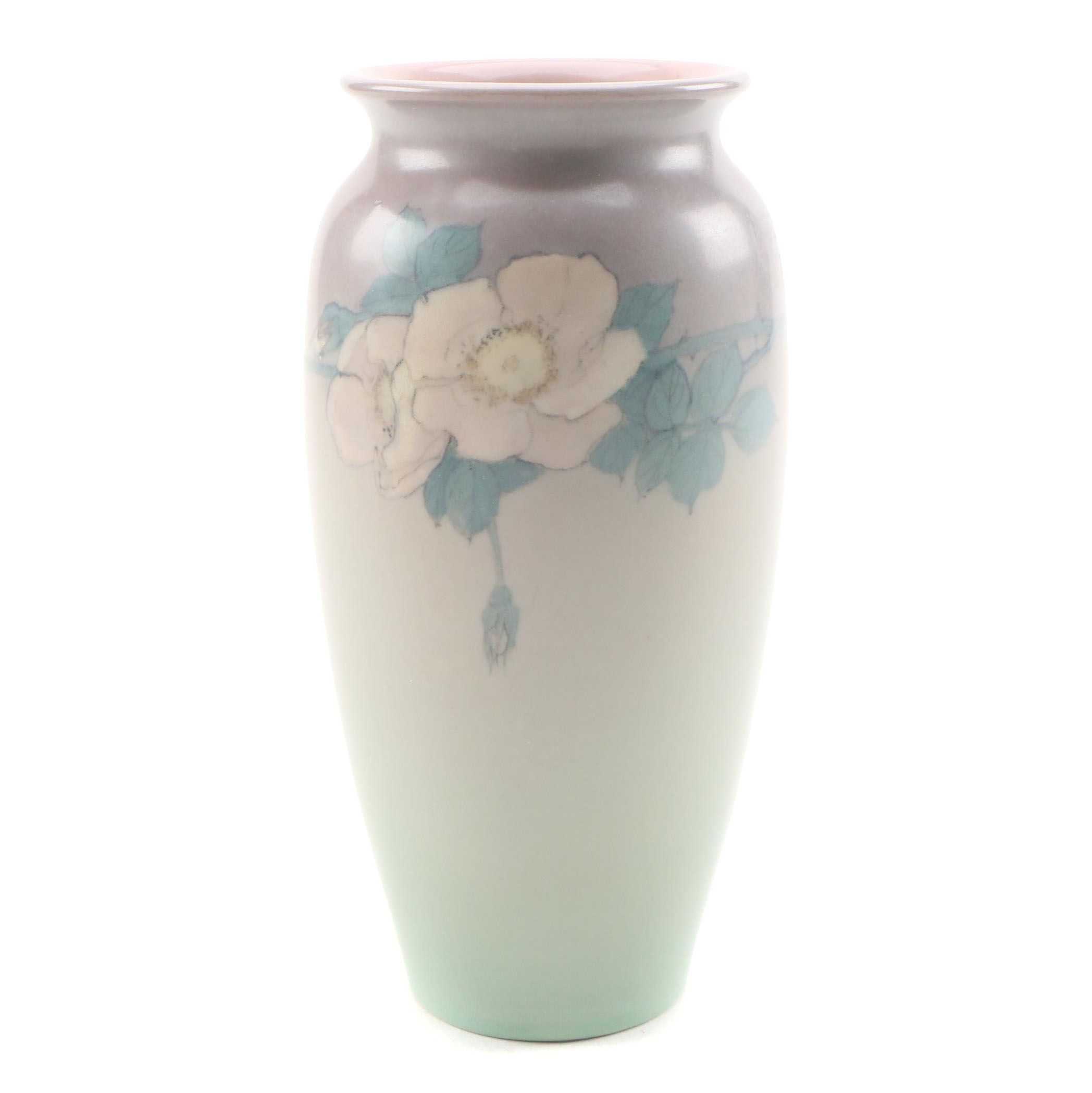 Edward George Diers Rookwood Pottery Vellum Glaze Vase, 1927