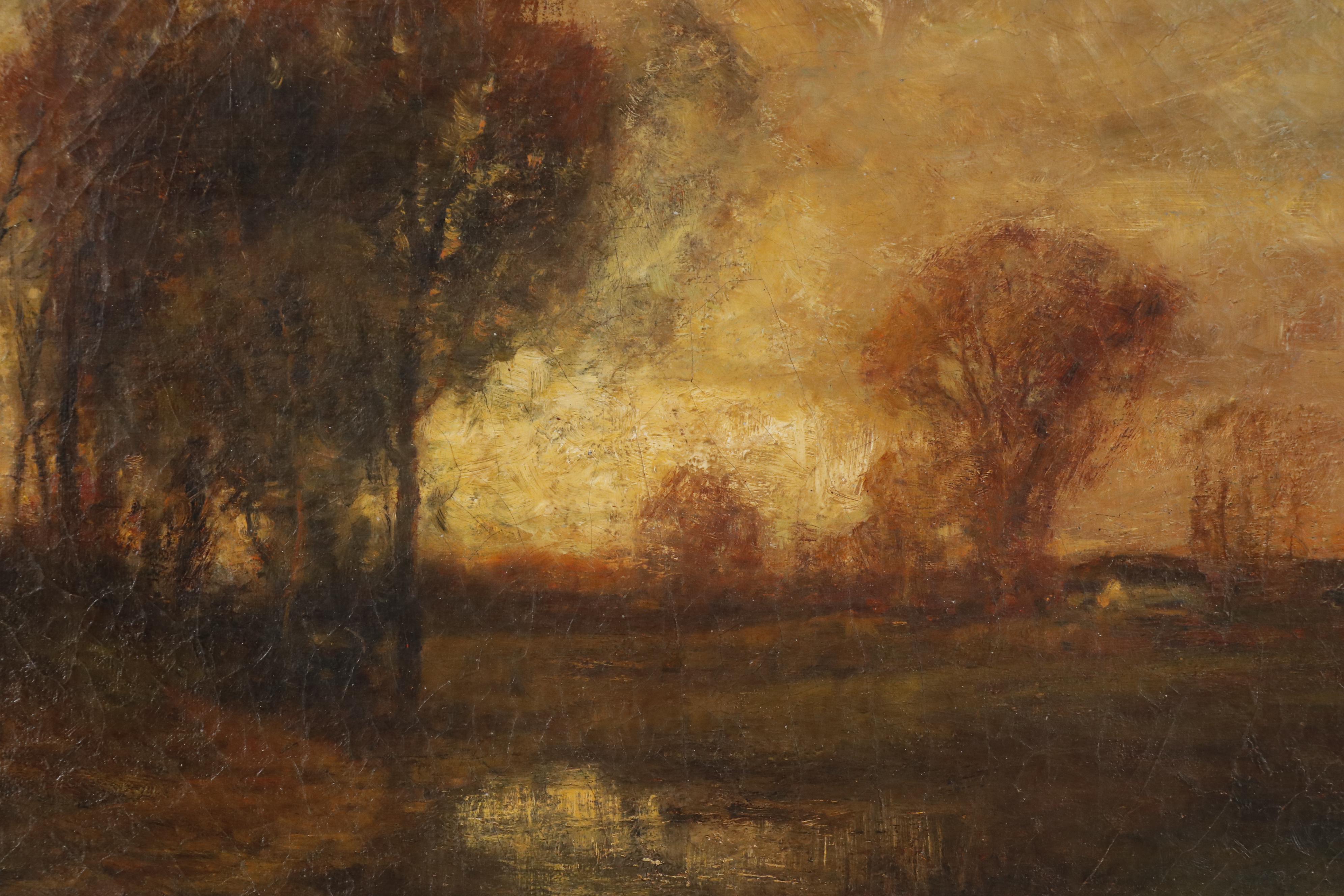 Charles P. Appel Tonalist Landscape Oil Painting