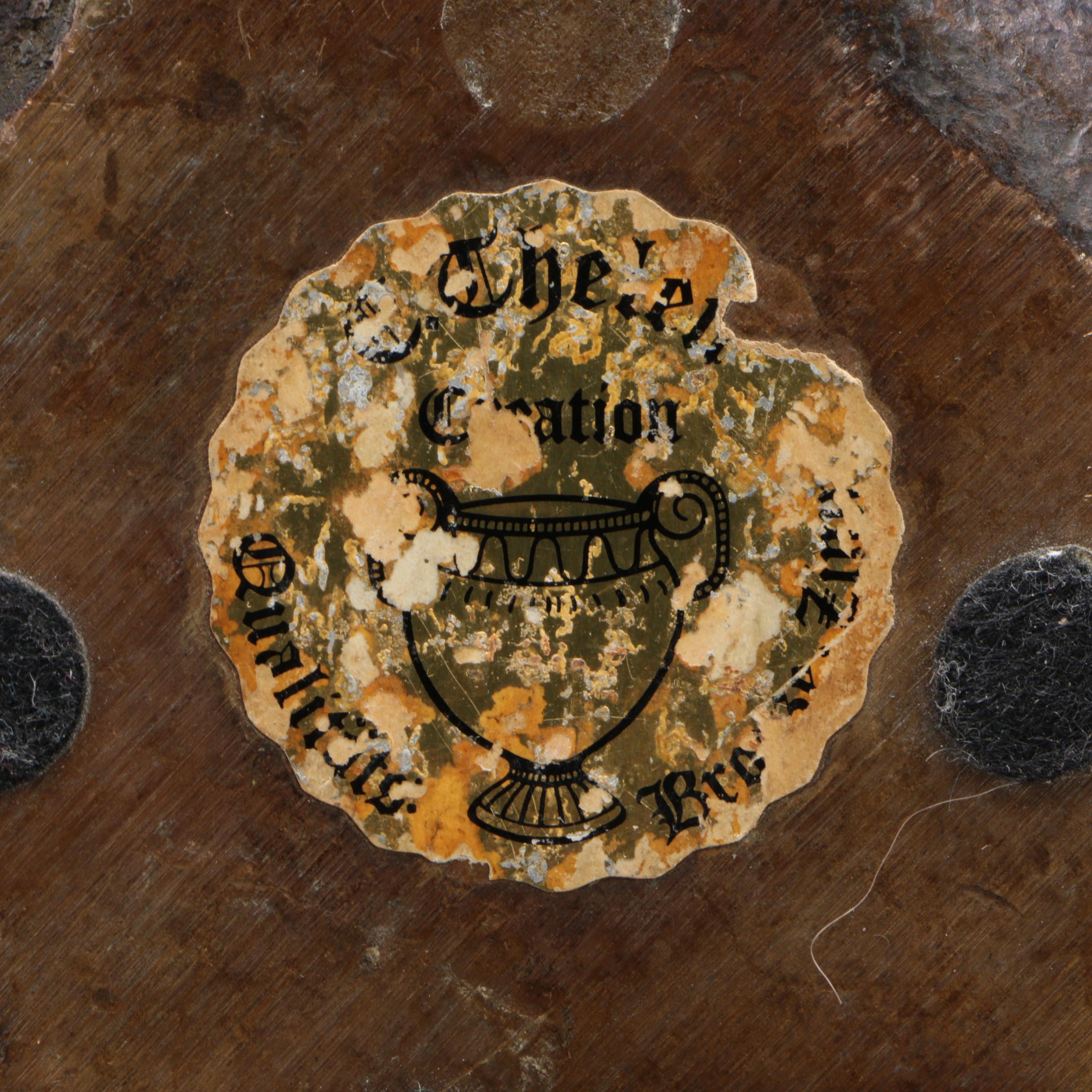 E Thelen Creations Modern Cast Iron and Bronze Bowl, Mid-20th Century