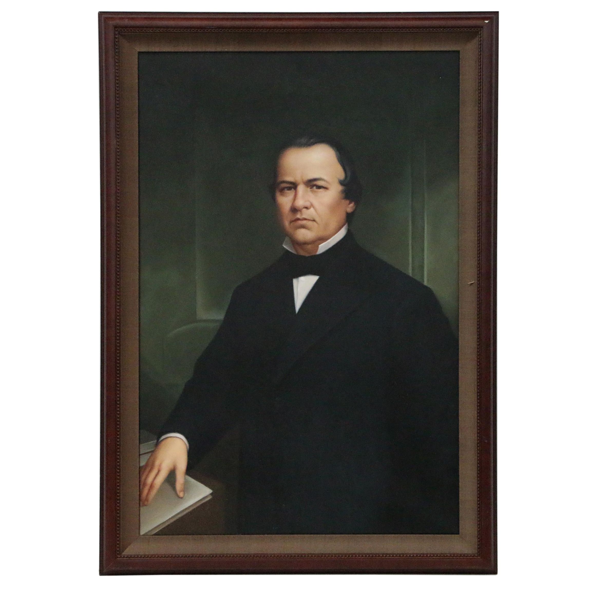 Portrait Oil Painting of President Andrew Johnson