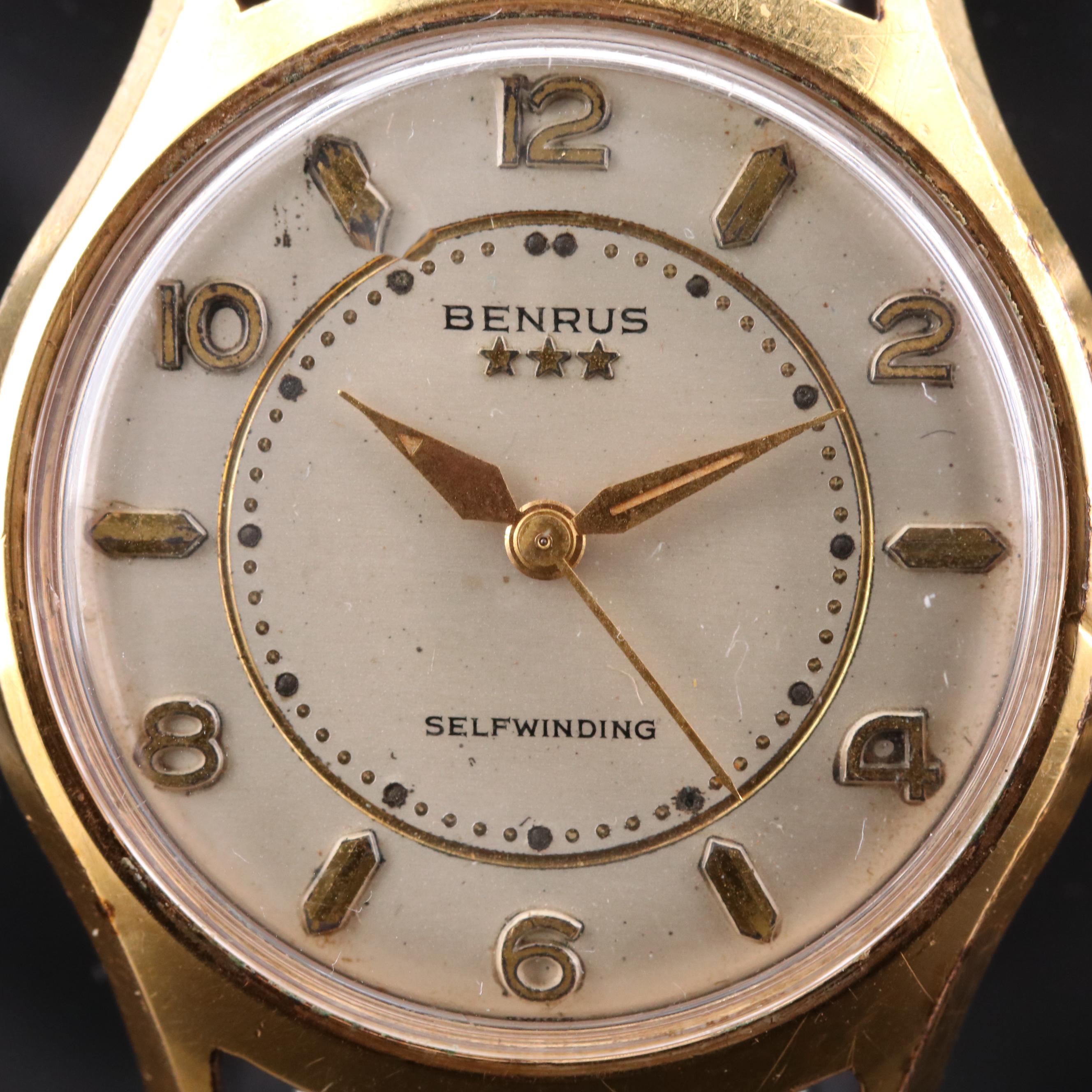 Pair of Vintage Benrus Stem and Self Winding Watches