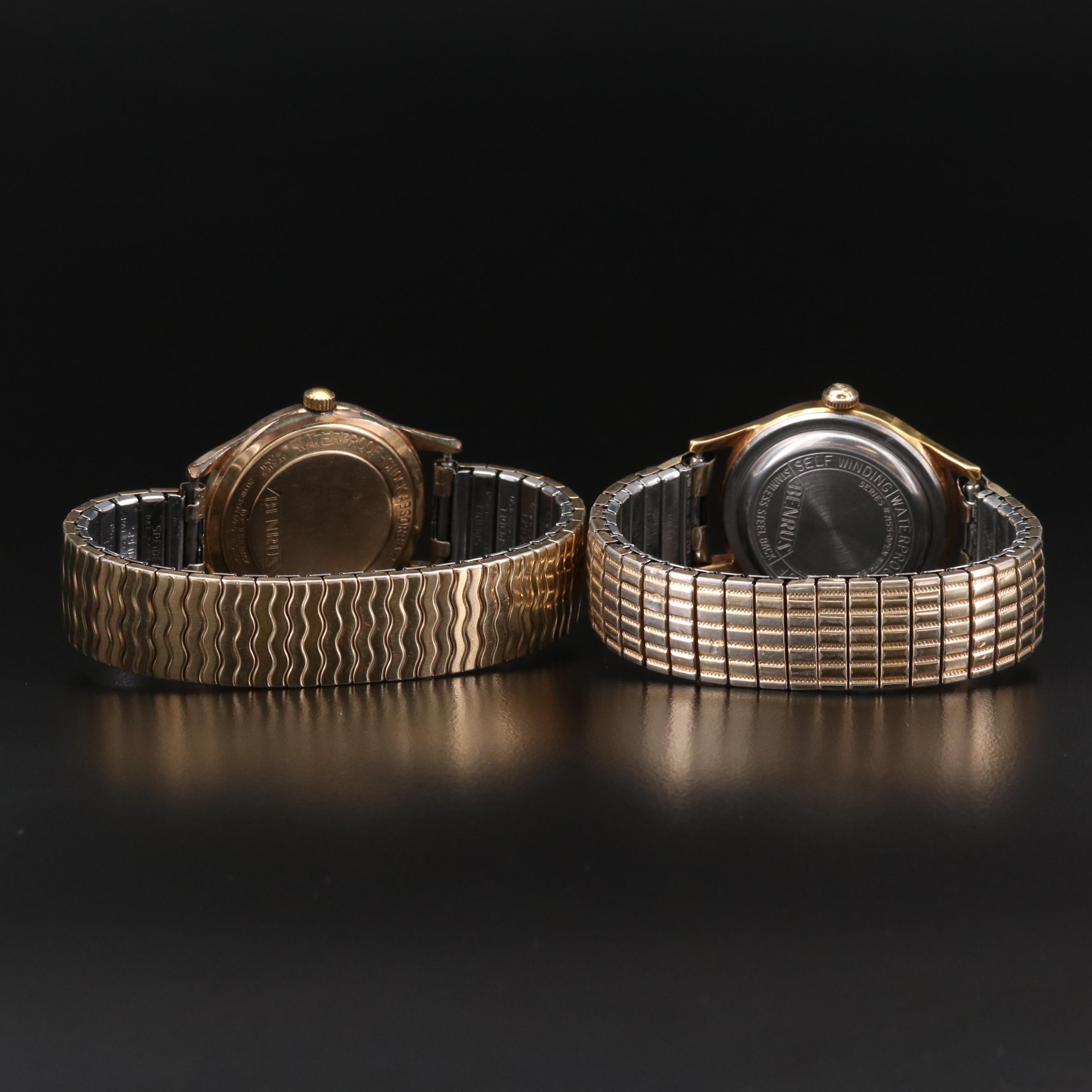 Pair of Vintage Benrus Stem and Self Winding Watches