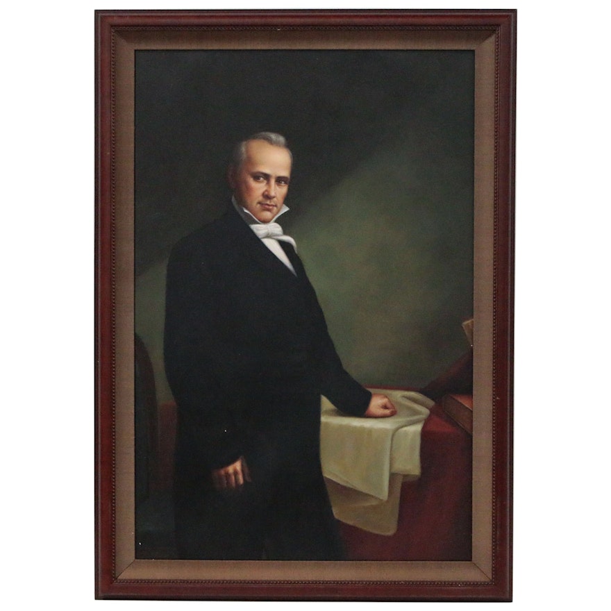 Portrait Oil Painting of President James Buchanan