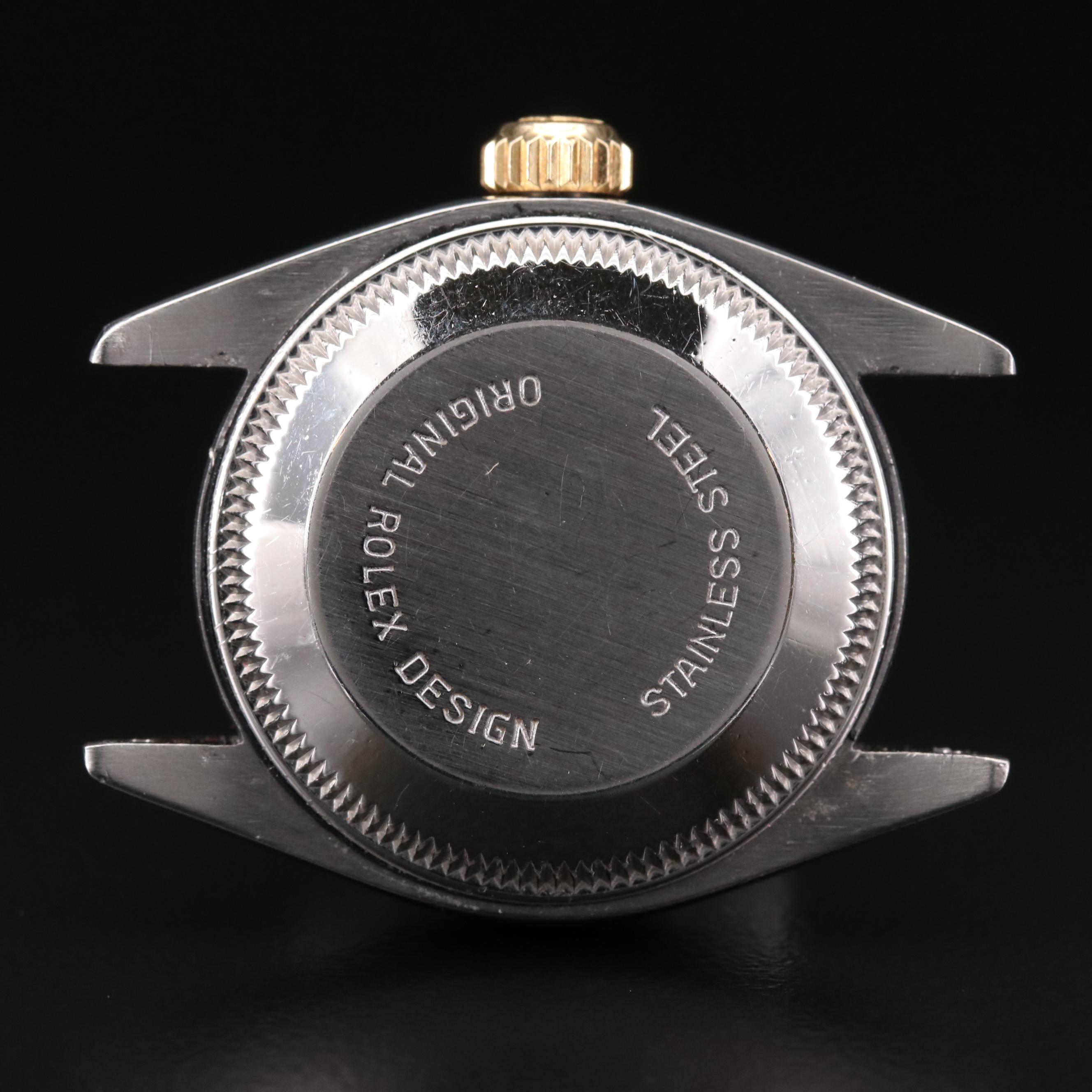 Stainless Steel and 18K Gold Rolex Datejust Watch, 1982