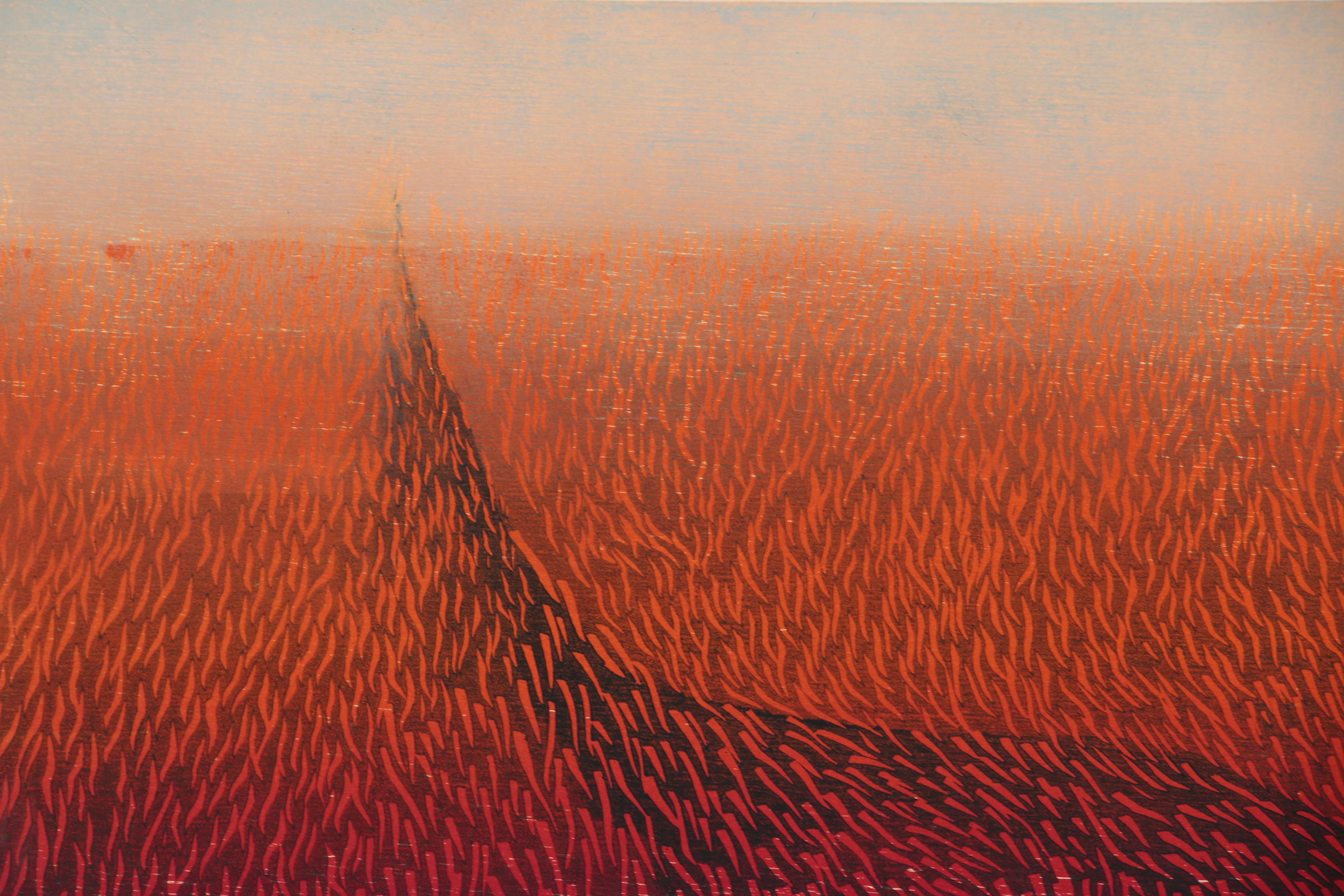 Hasumi Yukio Woodblock "Work - S2", 1968