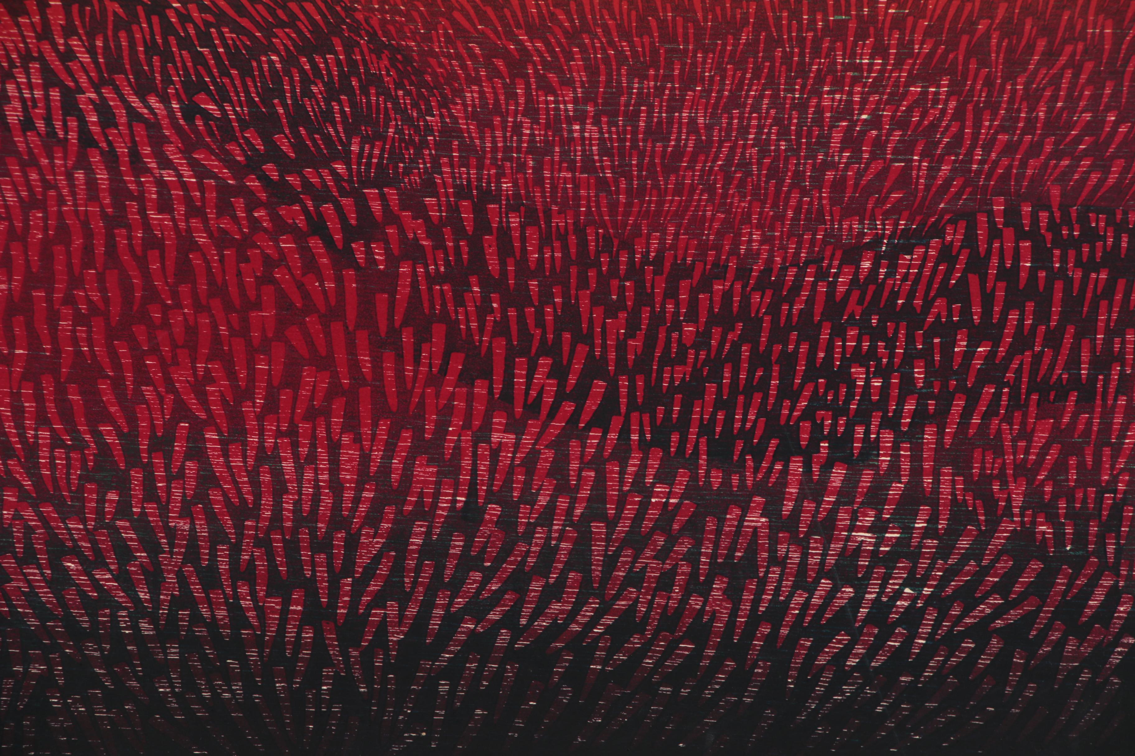 Hasumi Yukio Woodblock "Work - S2", 1968