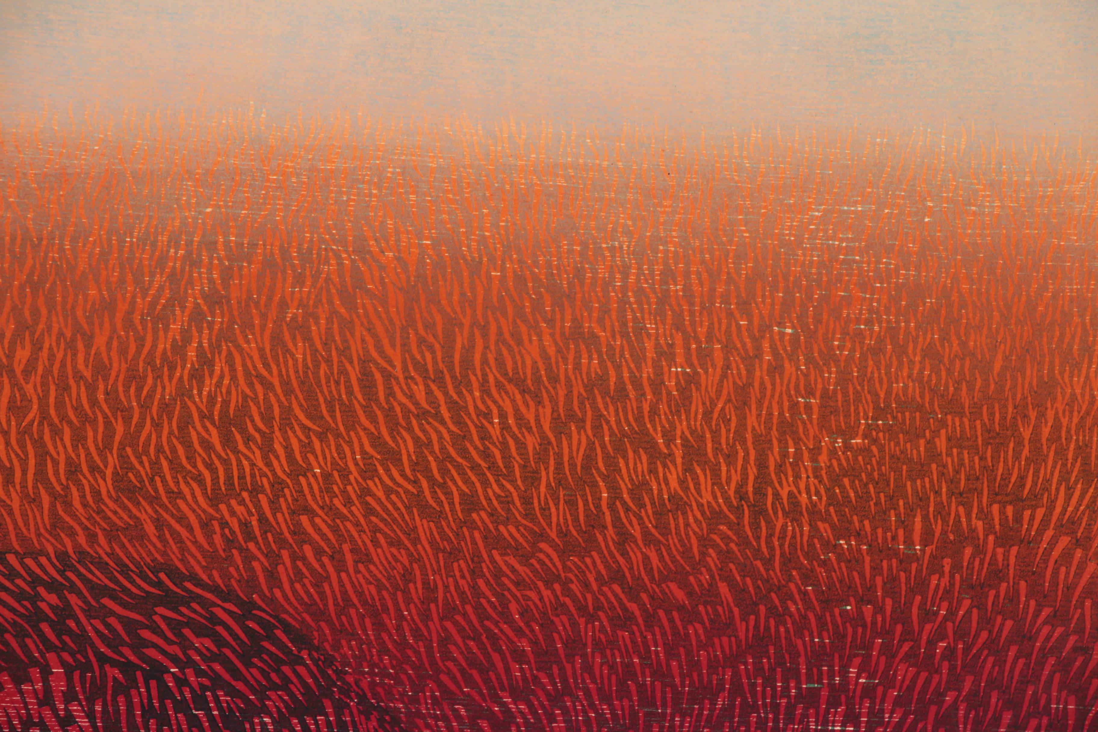 Hasumi Yukio Woodblock "Work - S2", 1968