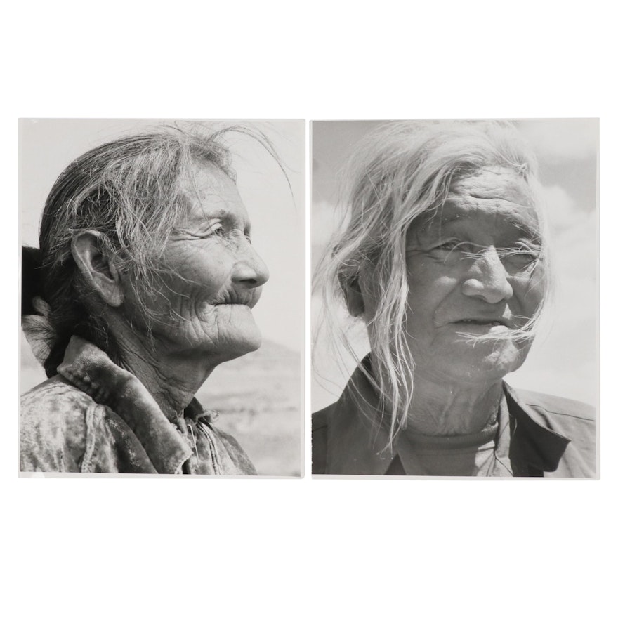 Native American Portrait Silver Gelatin Photographs