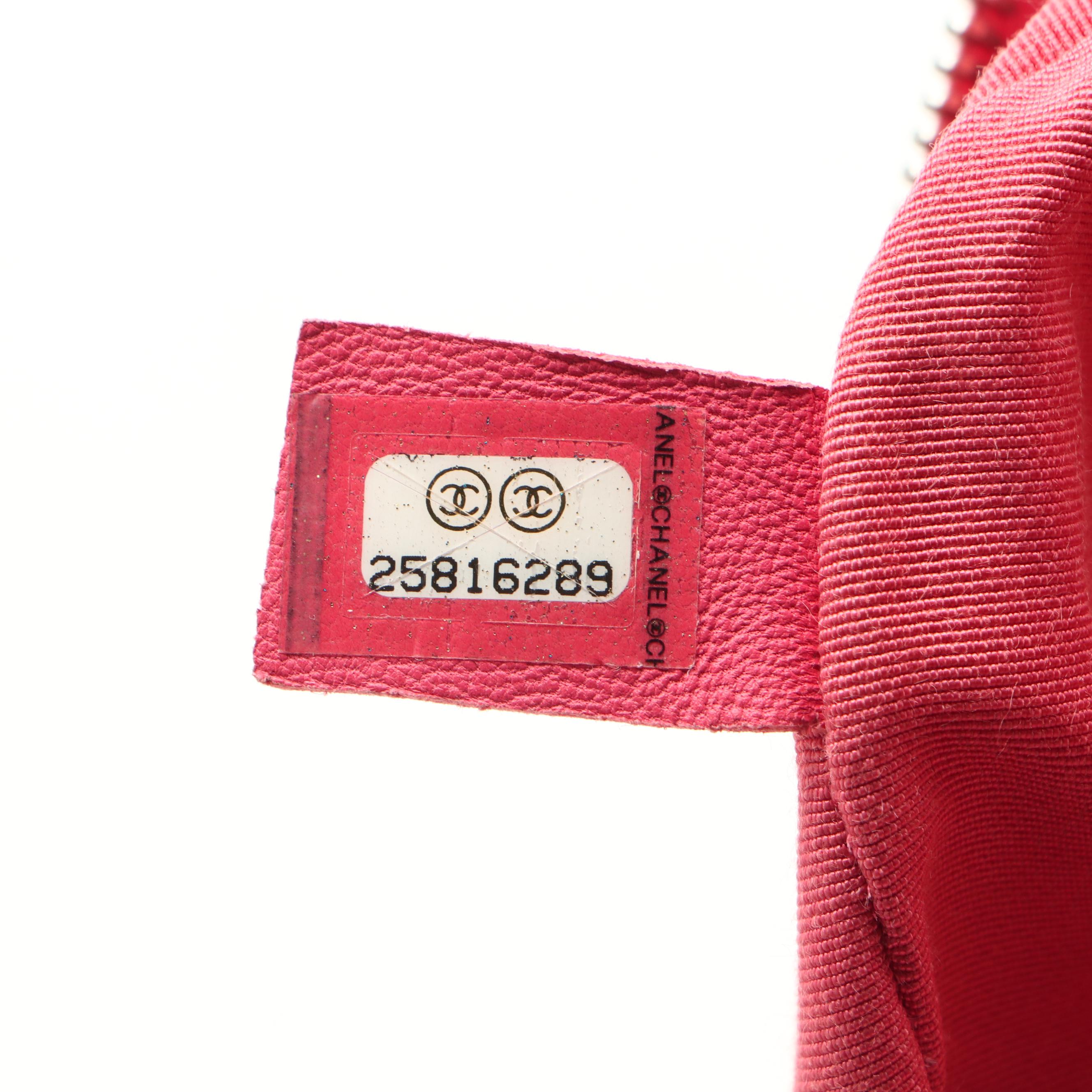 Chanel Pink Quilted Crumpled Calfskin and PVC Small Zip Around Flap Bag