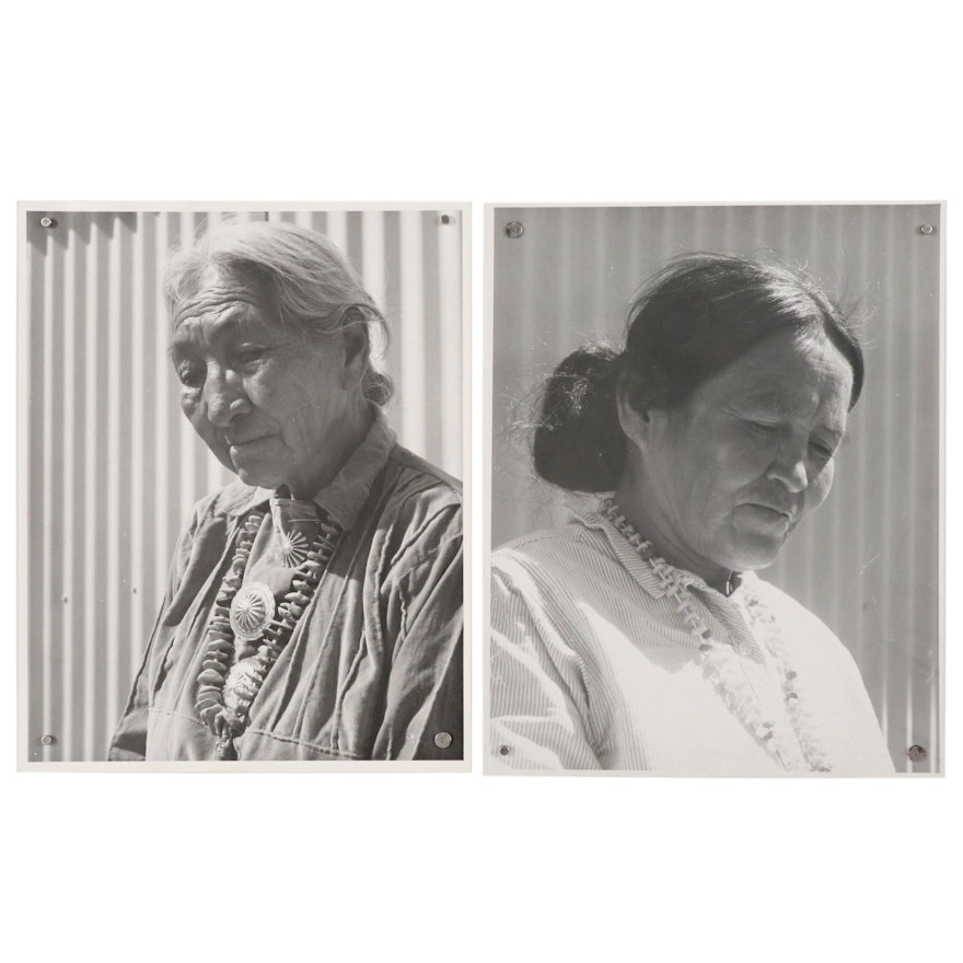 Native American Portrait Silver Gelatin Photographs