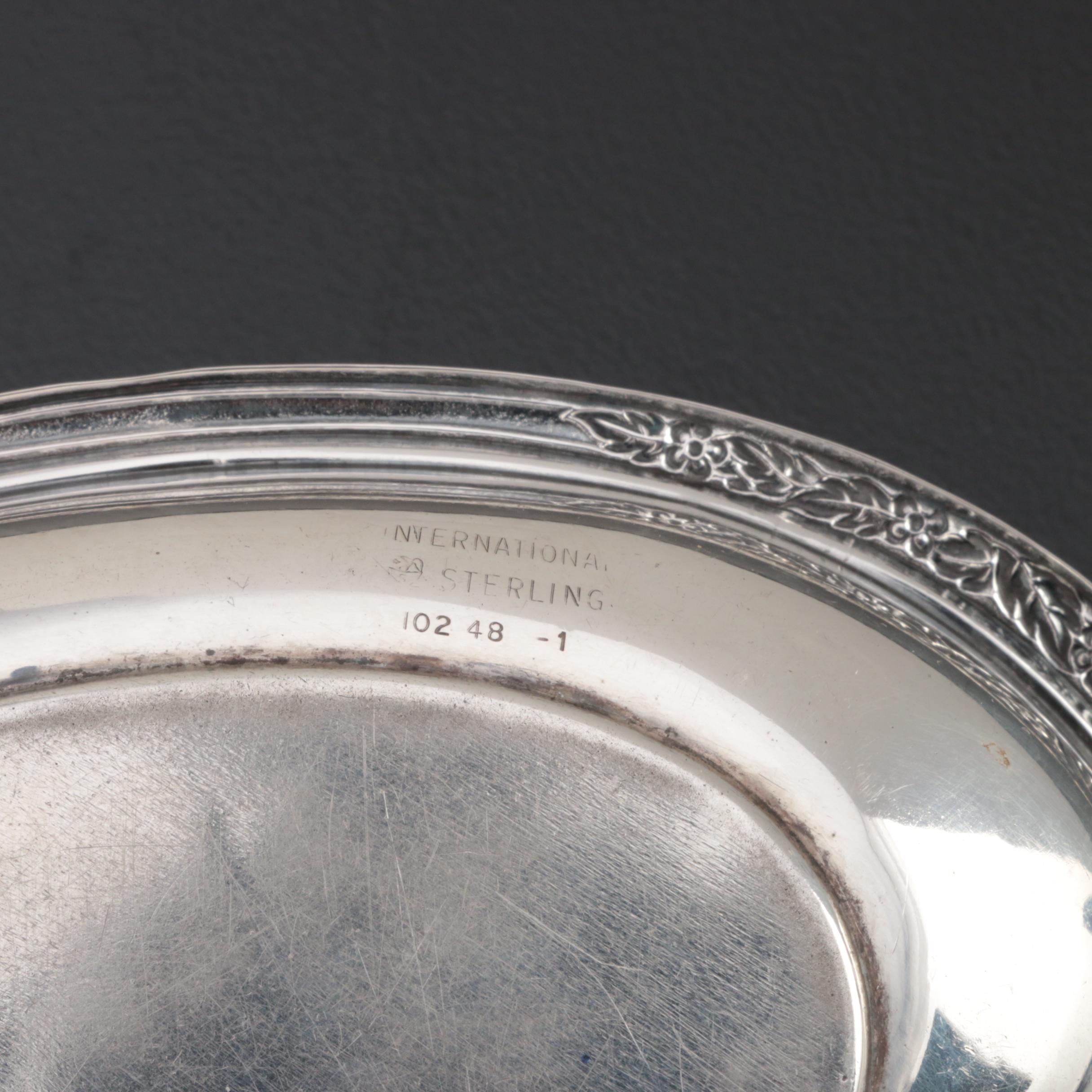 Sterling Utensils and Tableware Including International "Valencia" Nut Bowl