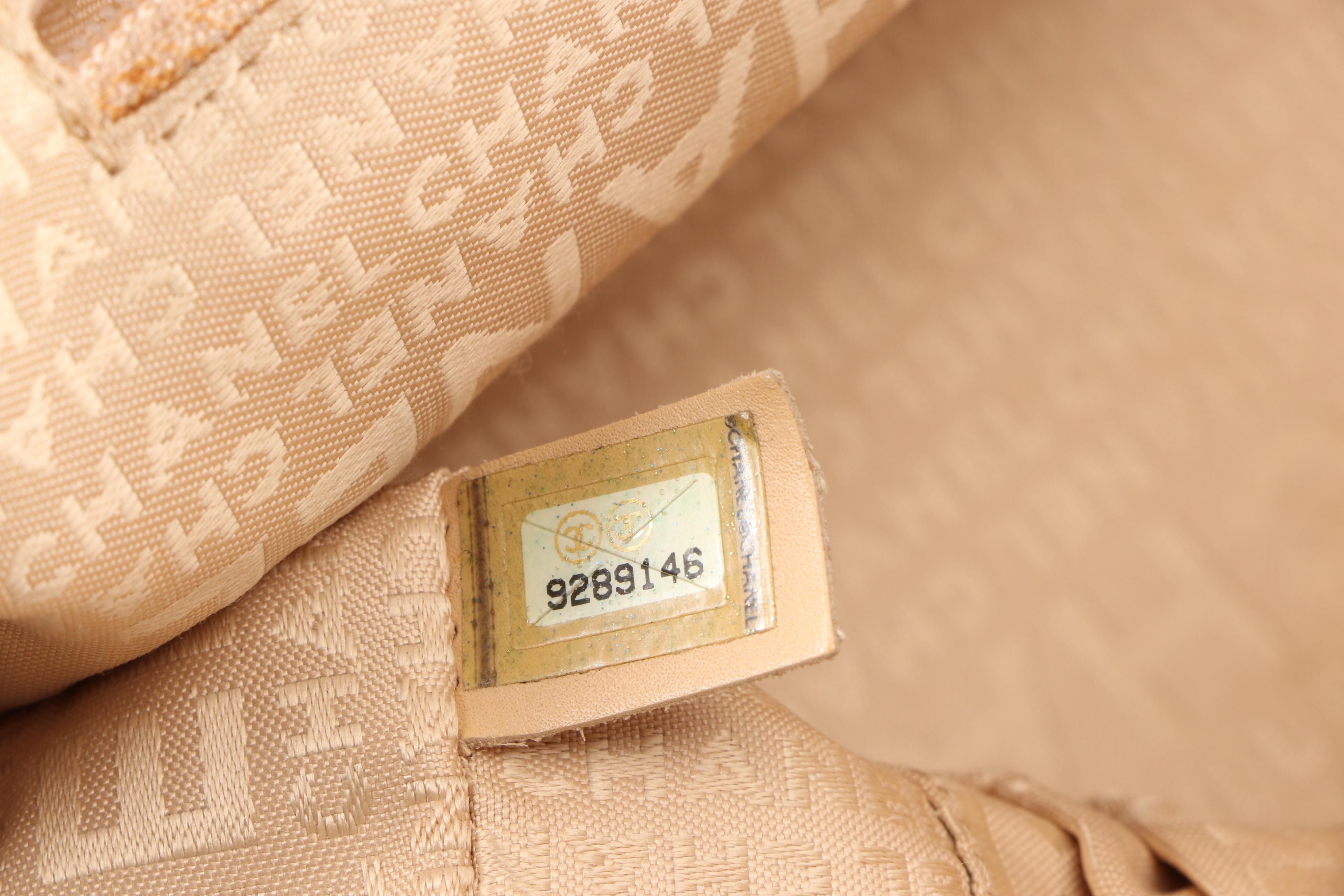 Chanel Quilted Bowler Bag in Blush Beige Caviar Leather