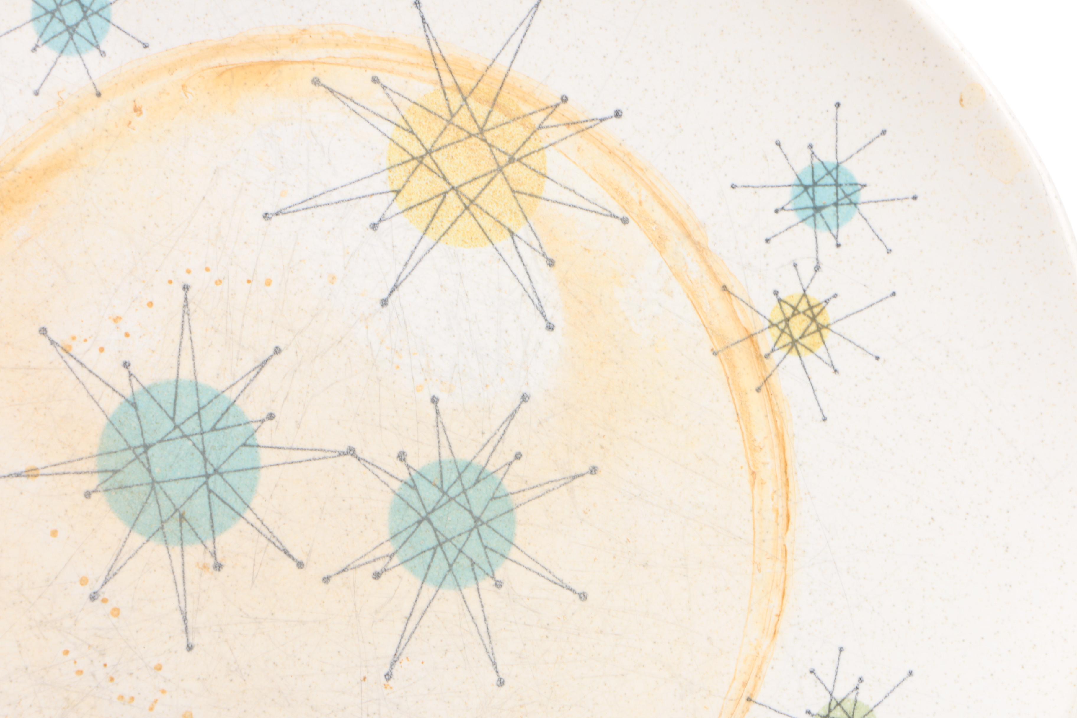 Franciscan "Starburst" Earthenware Dinnerware, Mid-20th Century