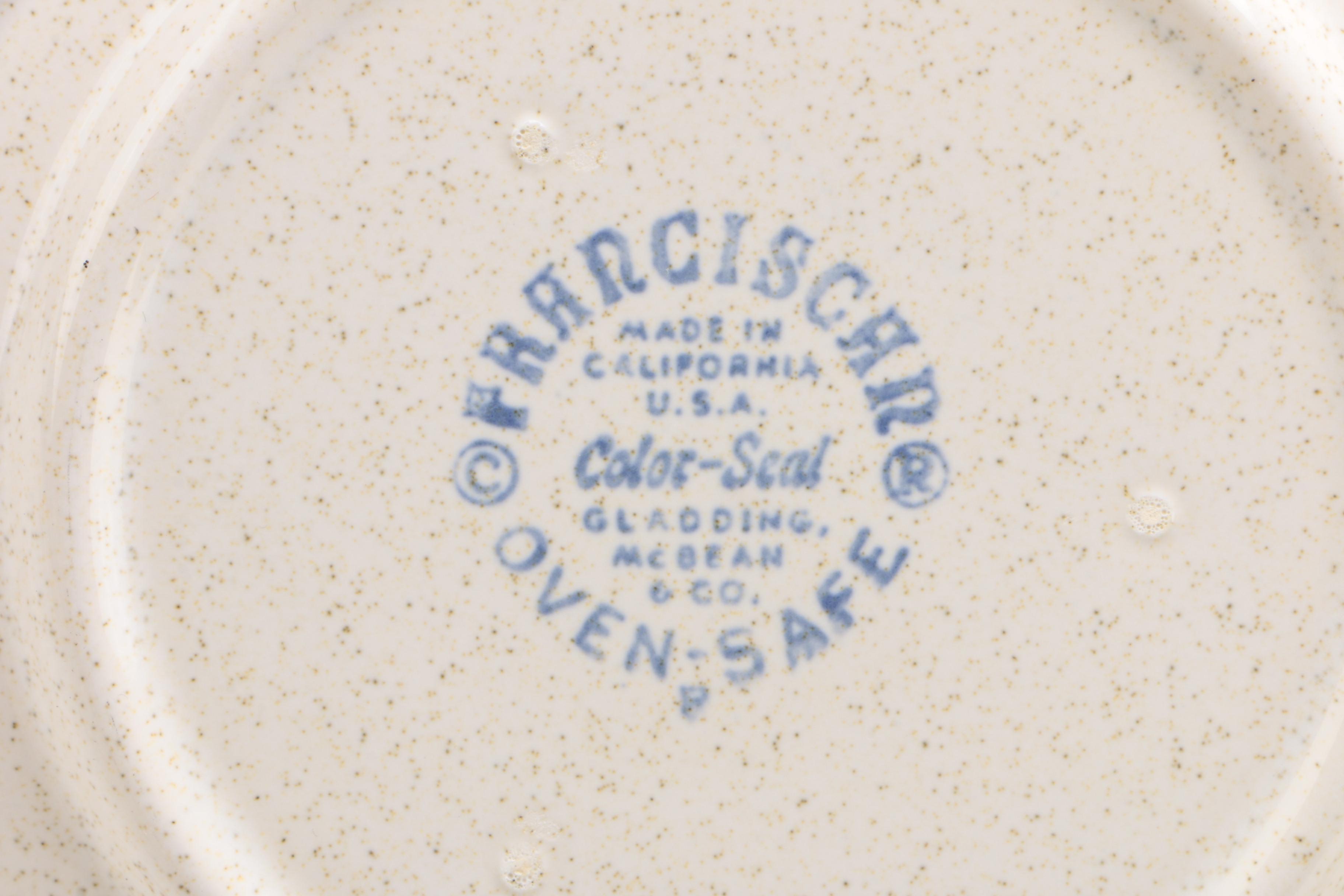 Franciscan "Starburst" Earthenware Dinnerware, Mid-20th Century