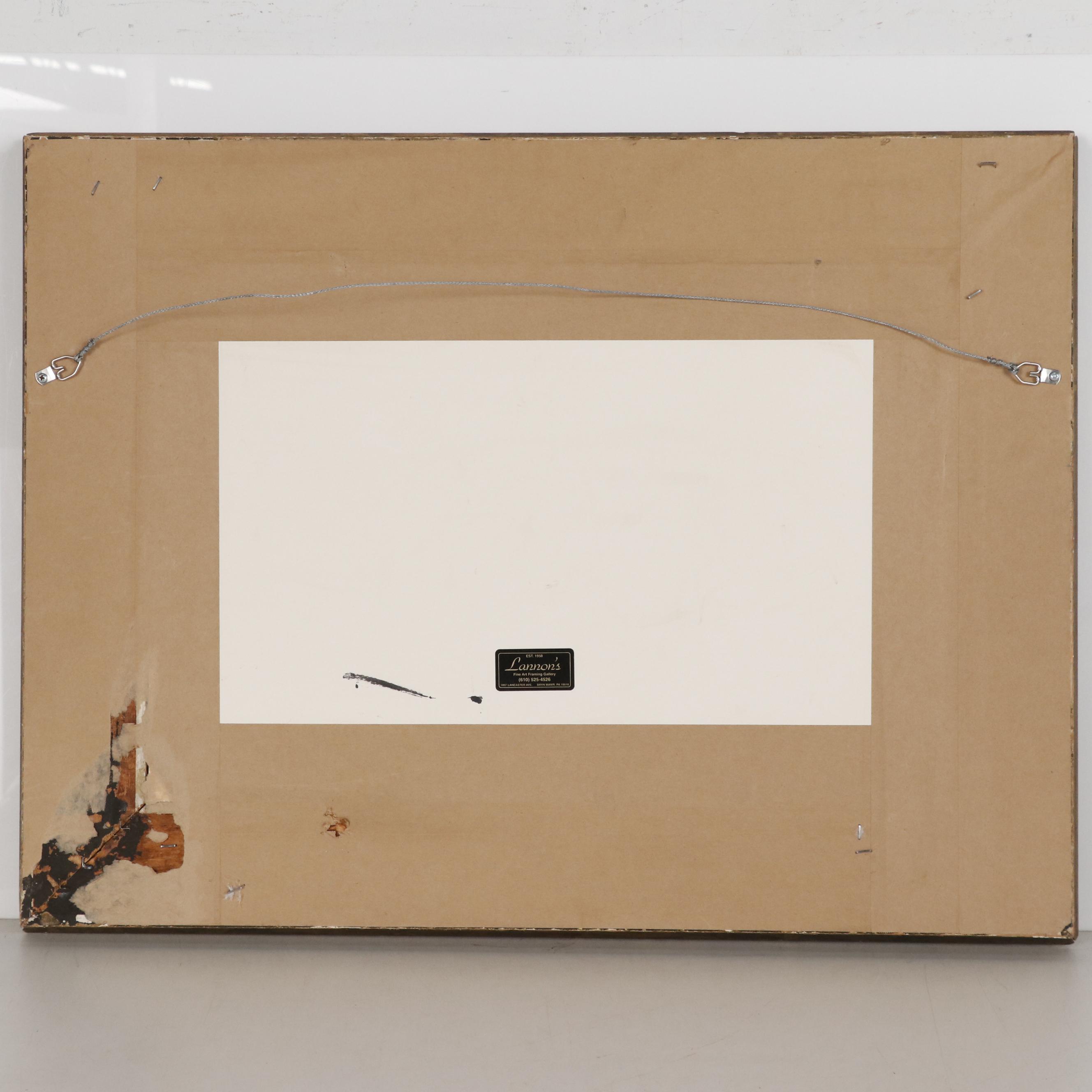 R. Hills Bemish Watercolor Painting of Sheep, Early 20th Century