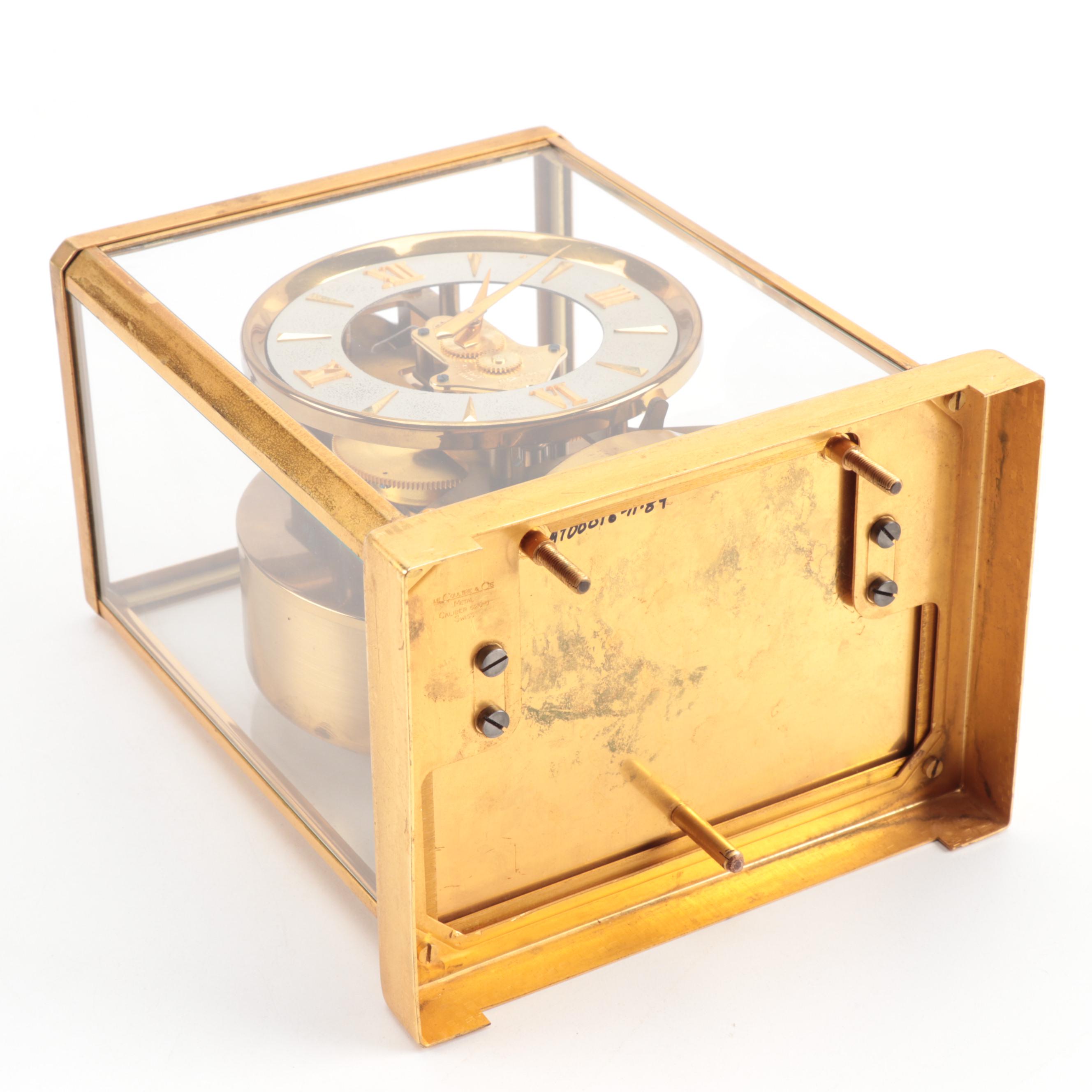 LeCoultre & Cie Gilt Brass Atmos Clock