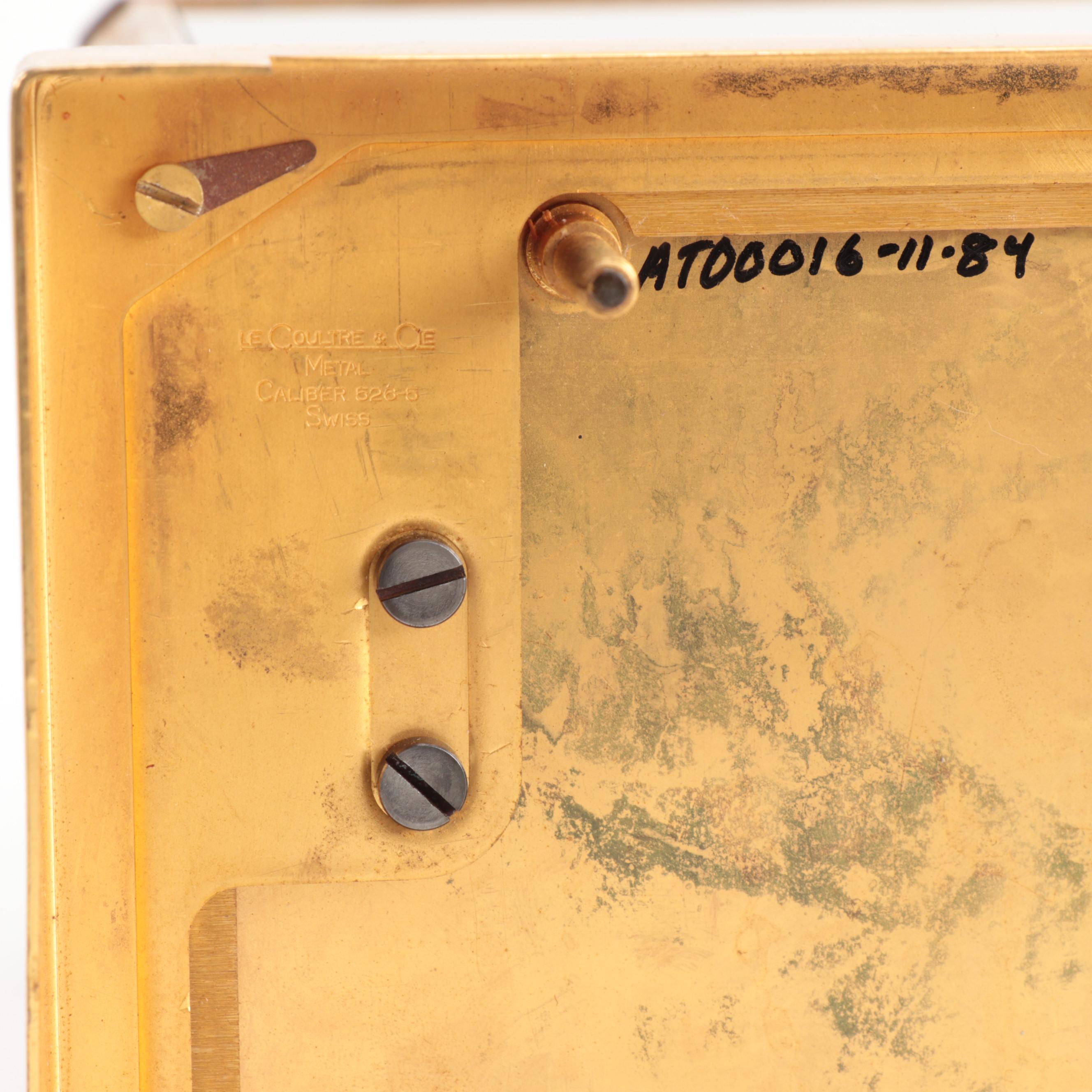 LeCoultre & Cie Gilt Brass Atmos Clock