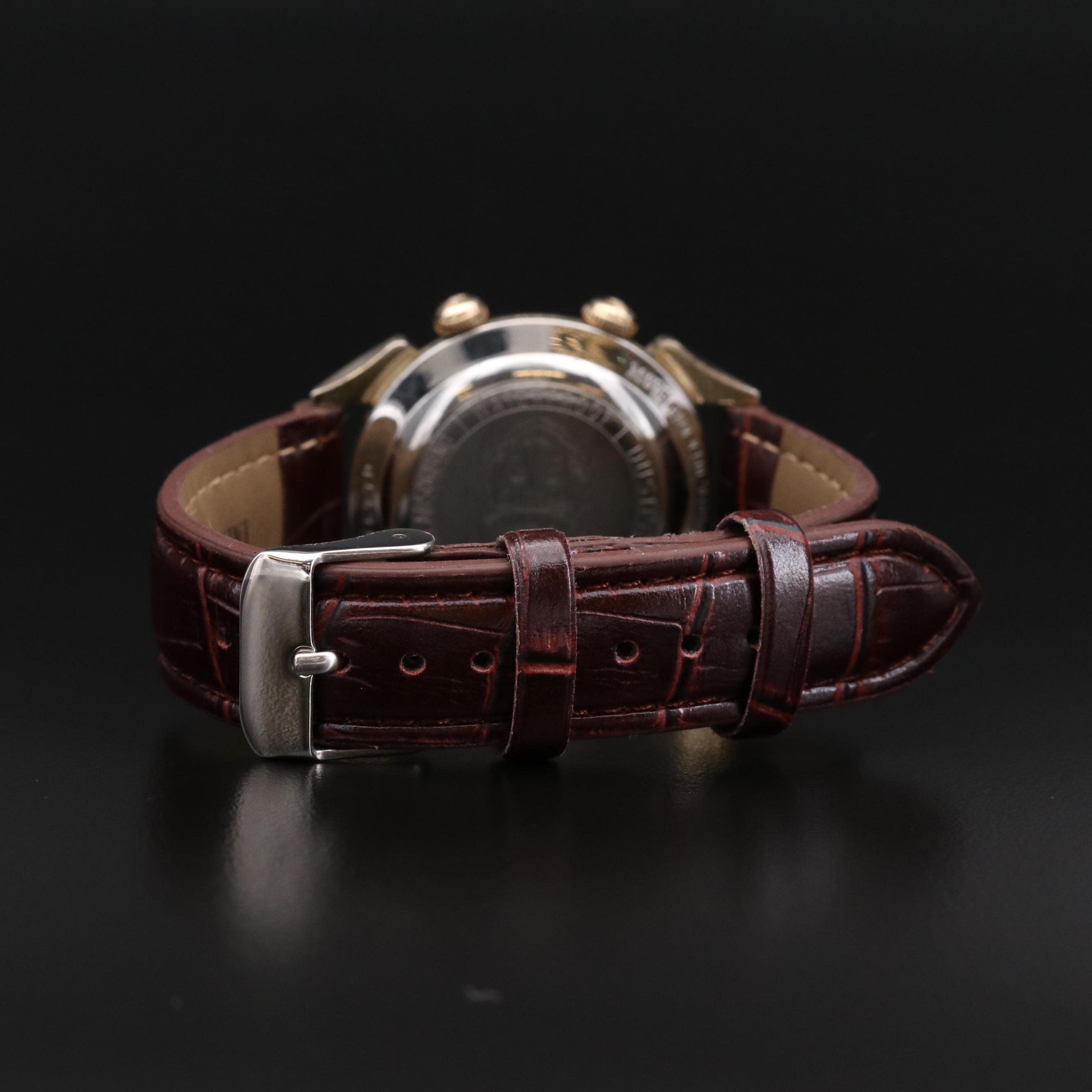 Vintage Benrus Wrist Alarm Gold Tone Stem Wind Watch