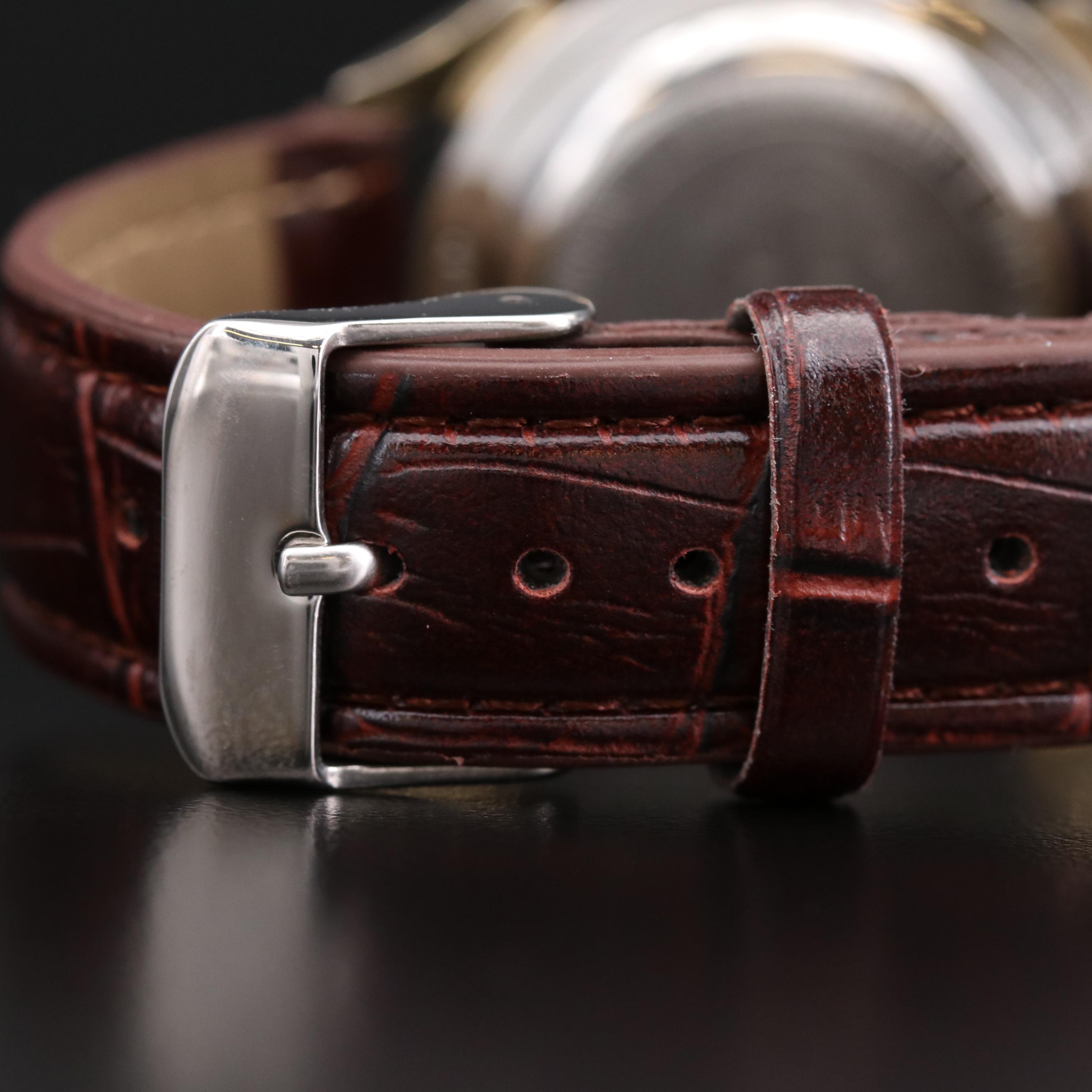 Vintage Benrus Wrist Alarm Gold Tone Stem Wind Watch