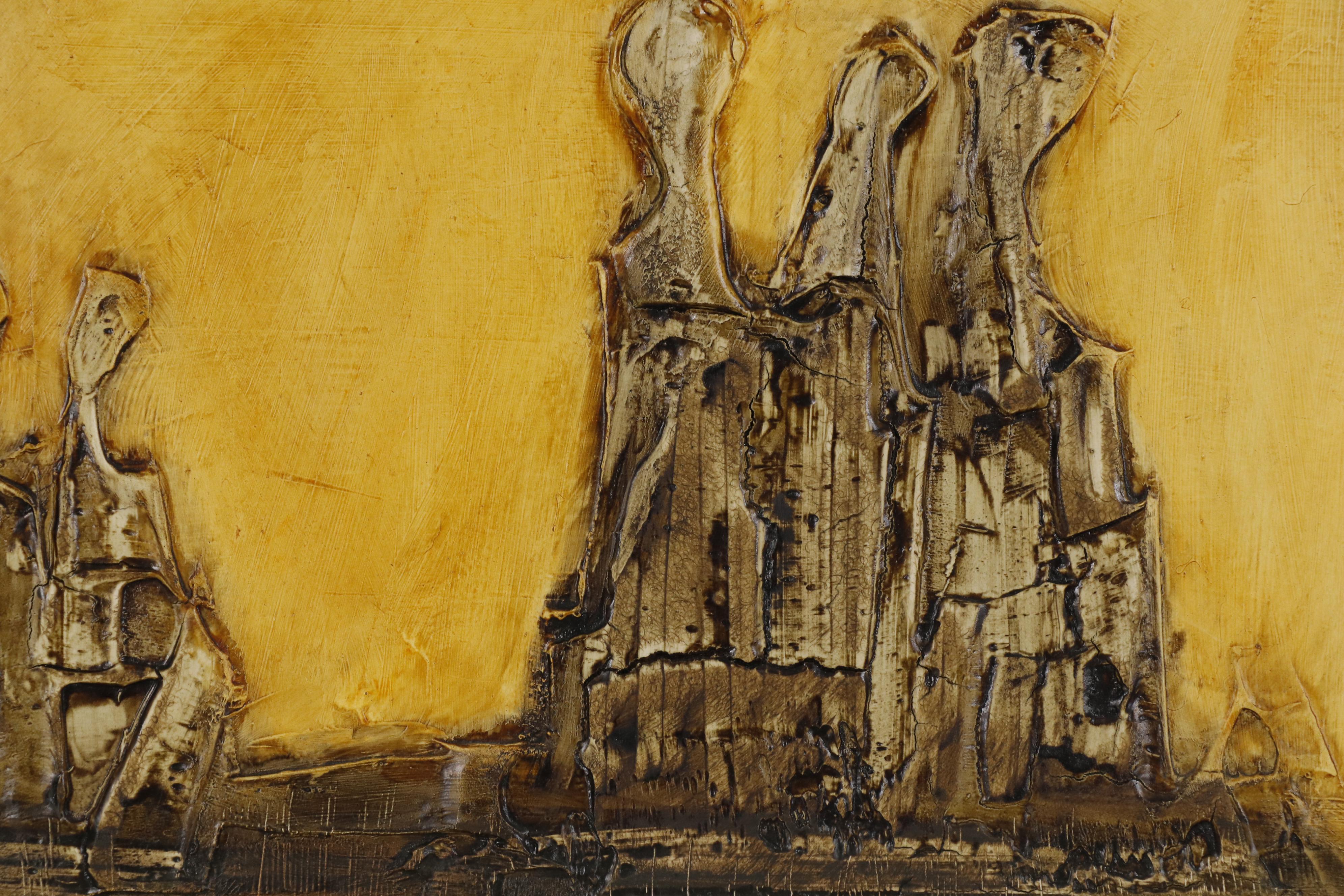 H. Wallace Wright Abstract Oil Painting