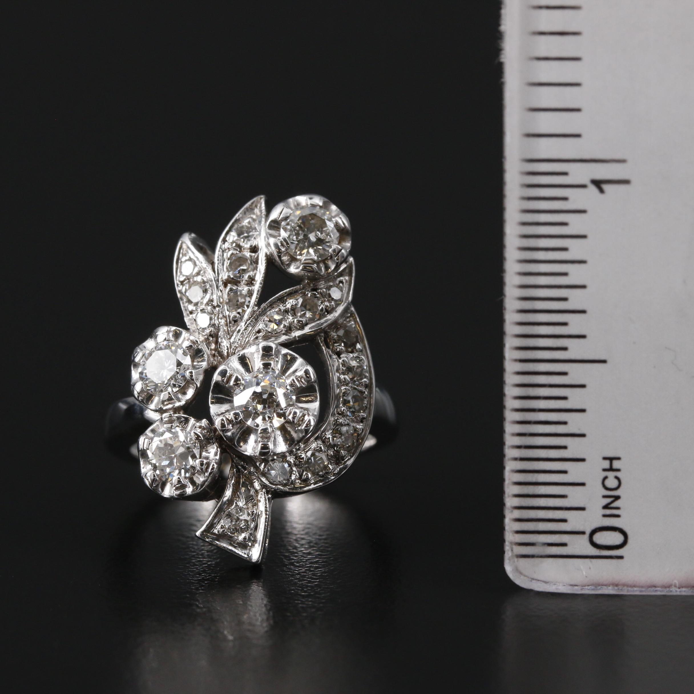 Vintage 14K Gold 1.13 CTW Diamond Ring