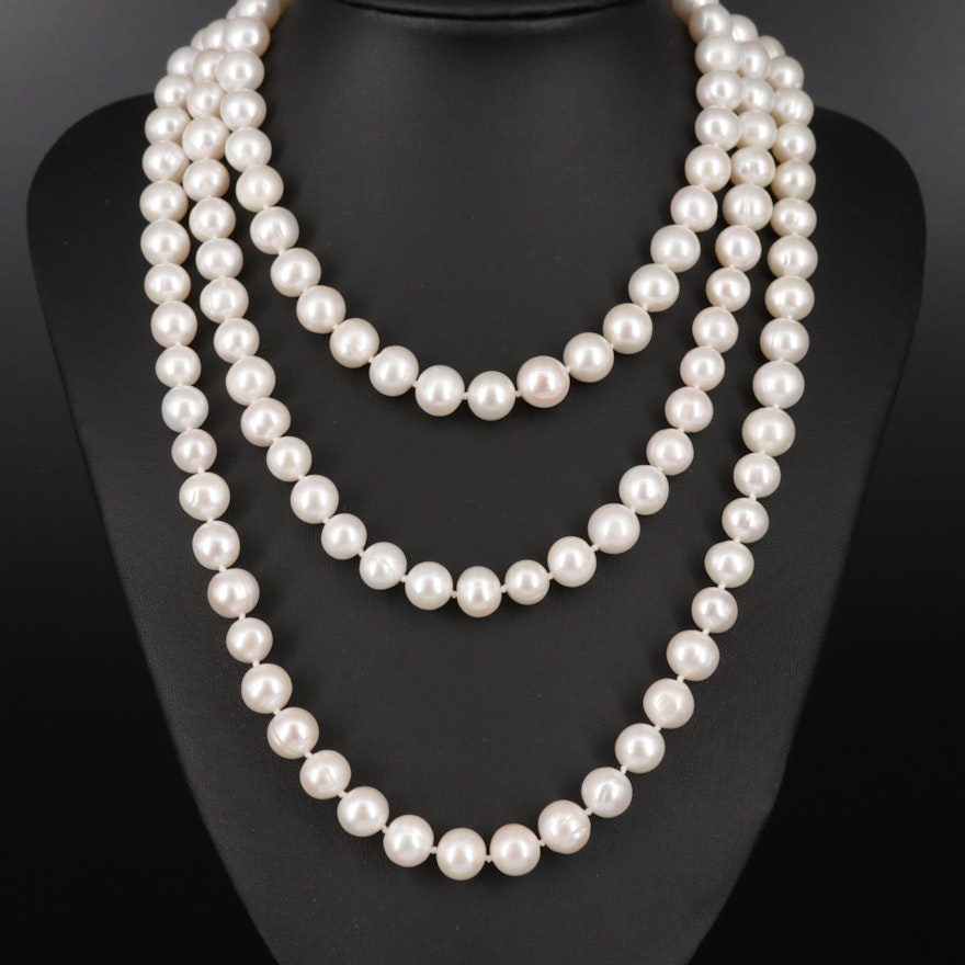 Endless Strand Cultured Pearl Necklace