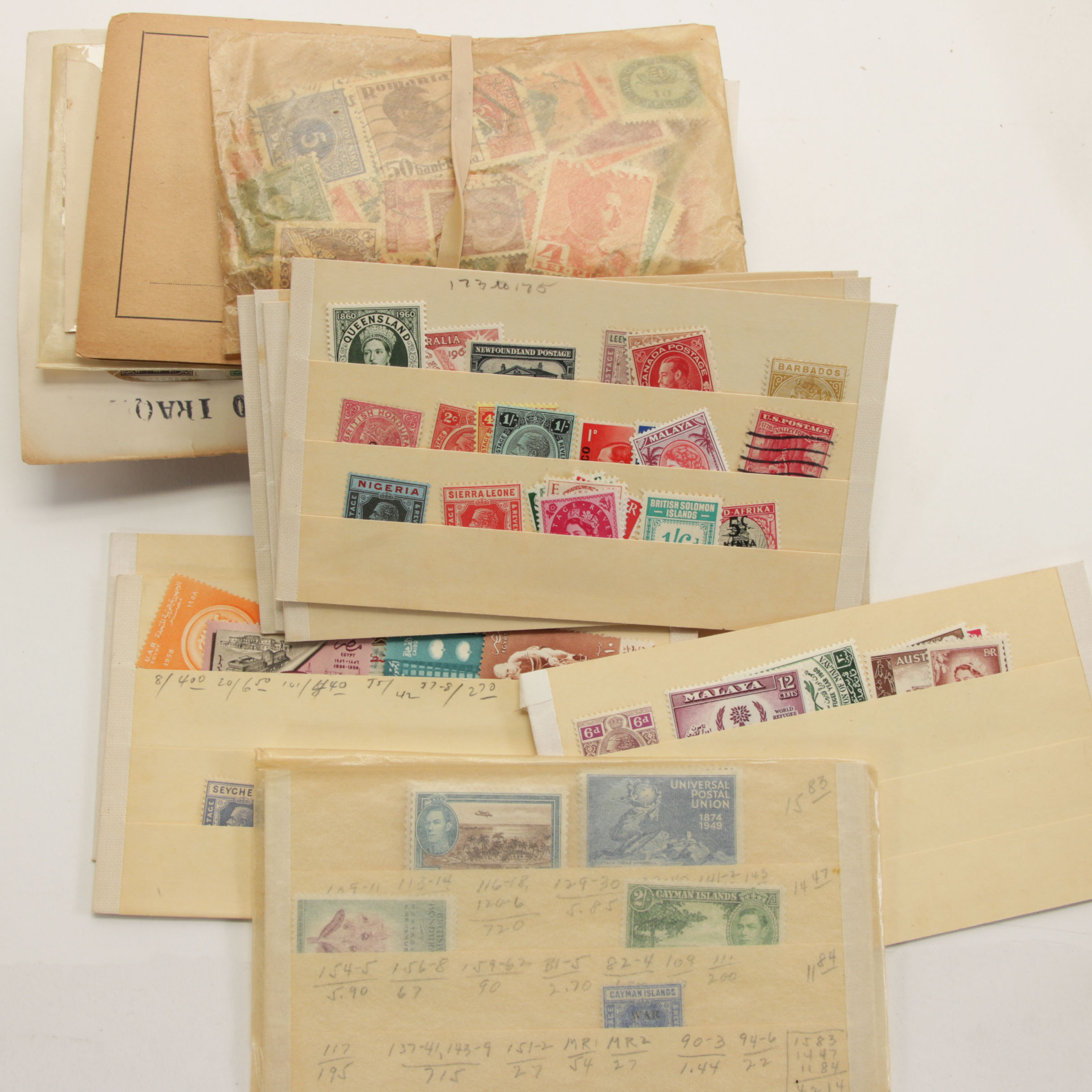 Hundreds of Vintage U.S. and Foreign Postage Stamps