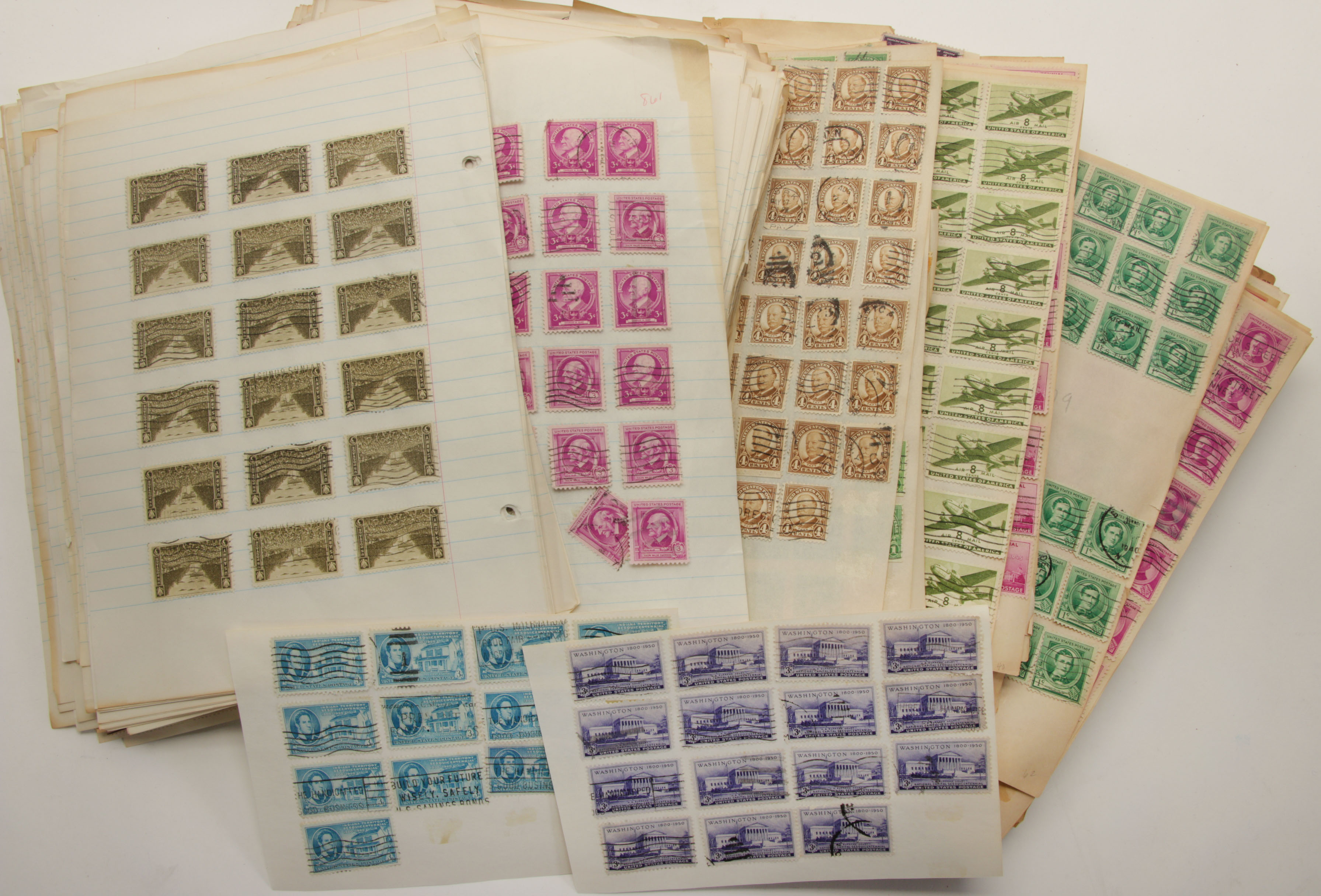 Hundreds of Vintage U.S. and Foreign Postage Stamps