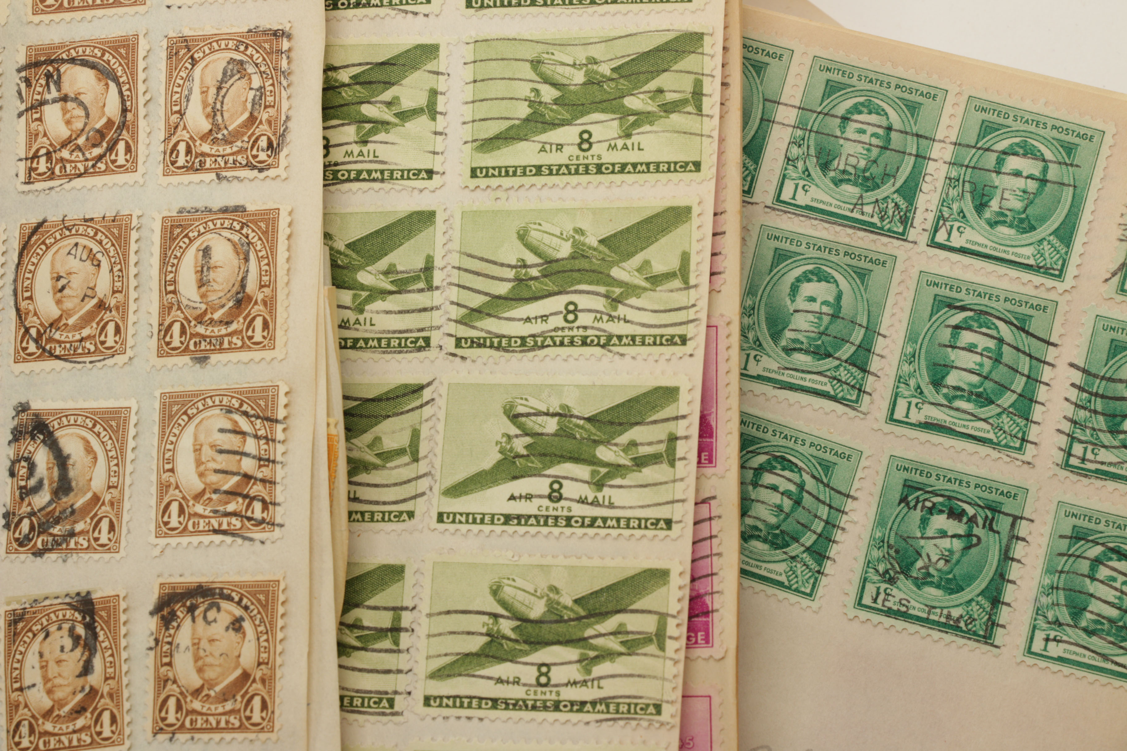 Hundreds of Vintage U.S. and Foreign Postage Stamps
