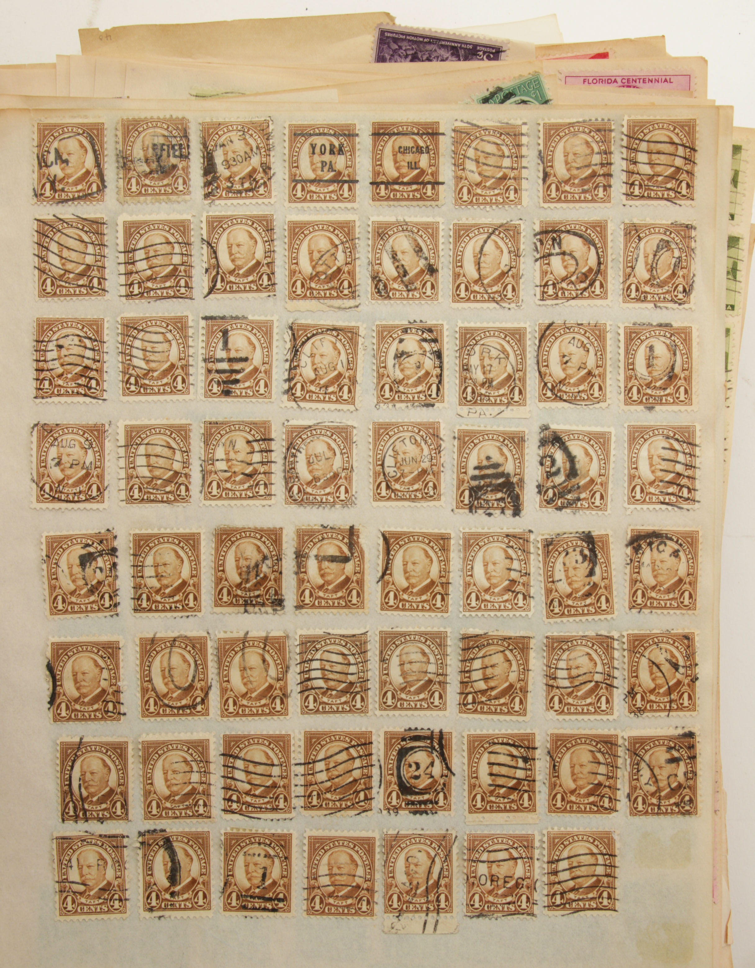 Hundreds of Vintage U.S. and Foreign Postage Stamps