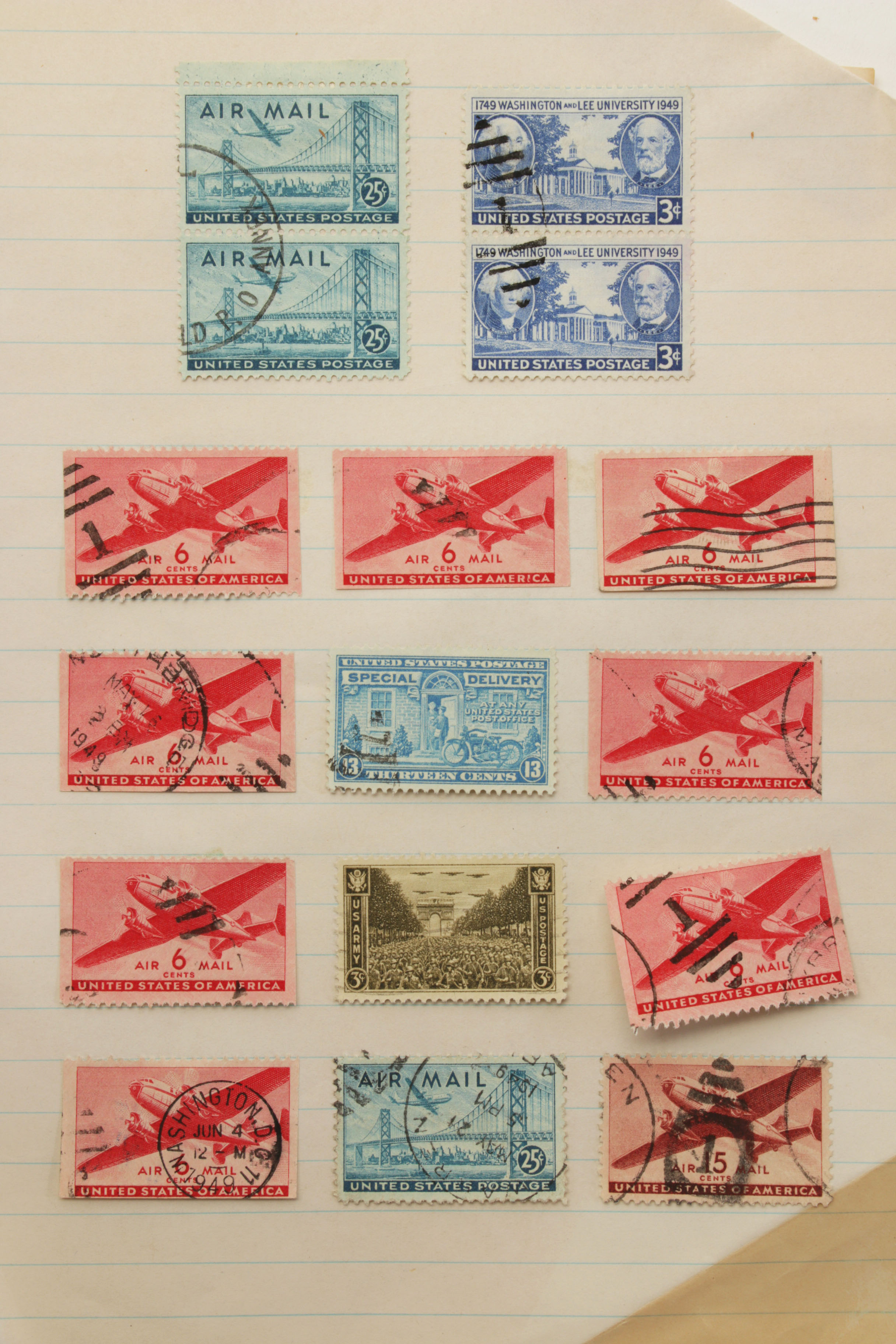Hundreds of Vintage U.S. and Foreign Postage Stamps